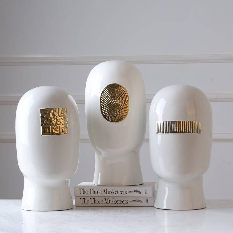 White Figure Decoration-C Fa-D1936C -  Home Decor Figurines - ebarza Furniture UAE | Shop Modern Furniture in Abu Dhabi & Dubai - مفروشات ايبازرا في الامارات | تسوق اثاث عصري وديكورات مميزة في دبي وابوظبي