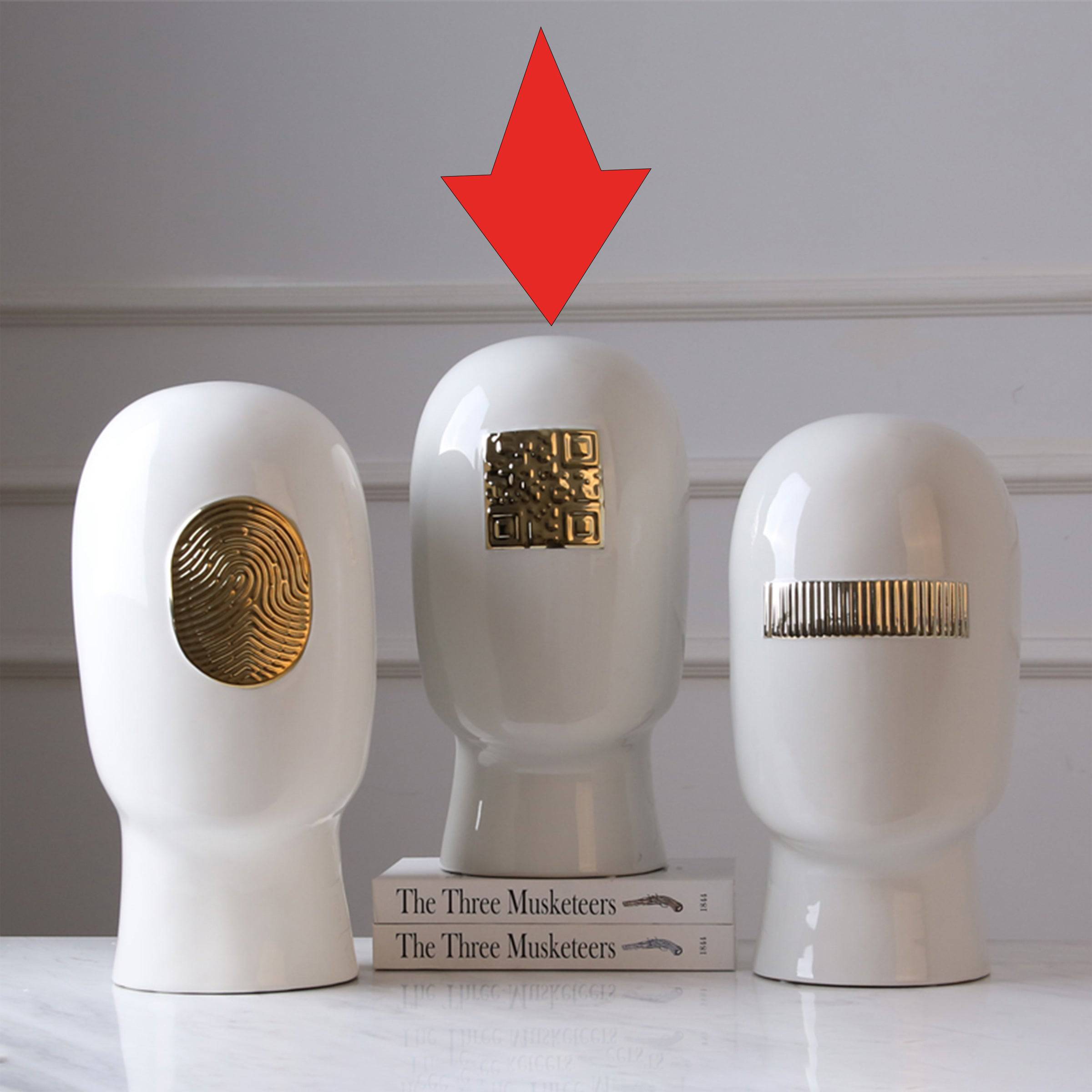 White Figure Decoration-C Fa-D1936C -  Home Decor Figurines - ebarza Furniture UAE | Shop Modern Furniture in Abu Dhabi & Dubai - مفروشات ايبازرا في الامارات | تسوق اثاث عصري وديكورات مميزة في دبي وابوظبي