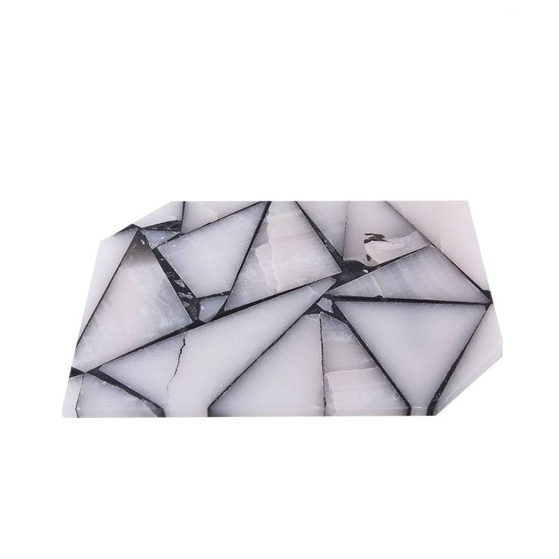White Jade Tray Fb-T2104 -  Trays - ebarza Furniture UAE | Shop Modern Furniture in Abu Dhabi & Dubai - مفروشات ايبازرا في الامارات | تسوق اثاث عصري وديكورات مميزة في دبي وابوظبي