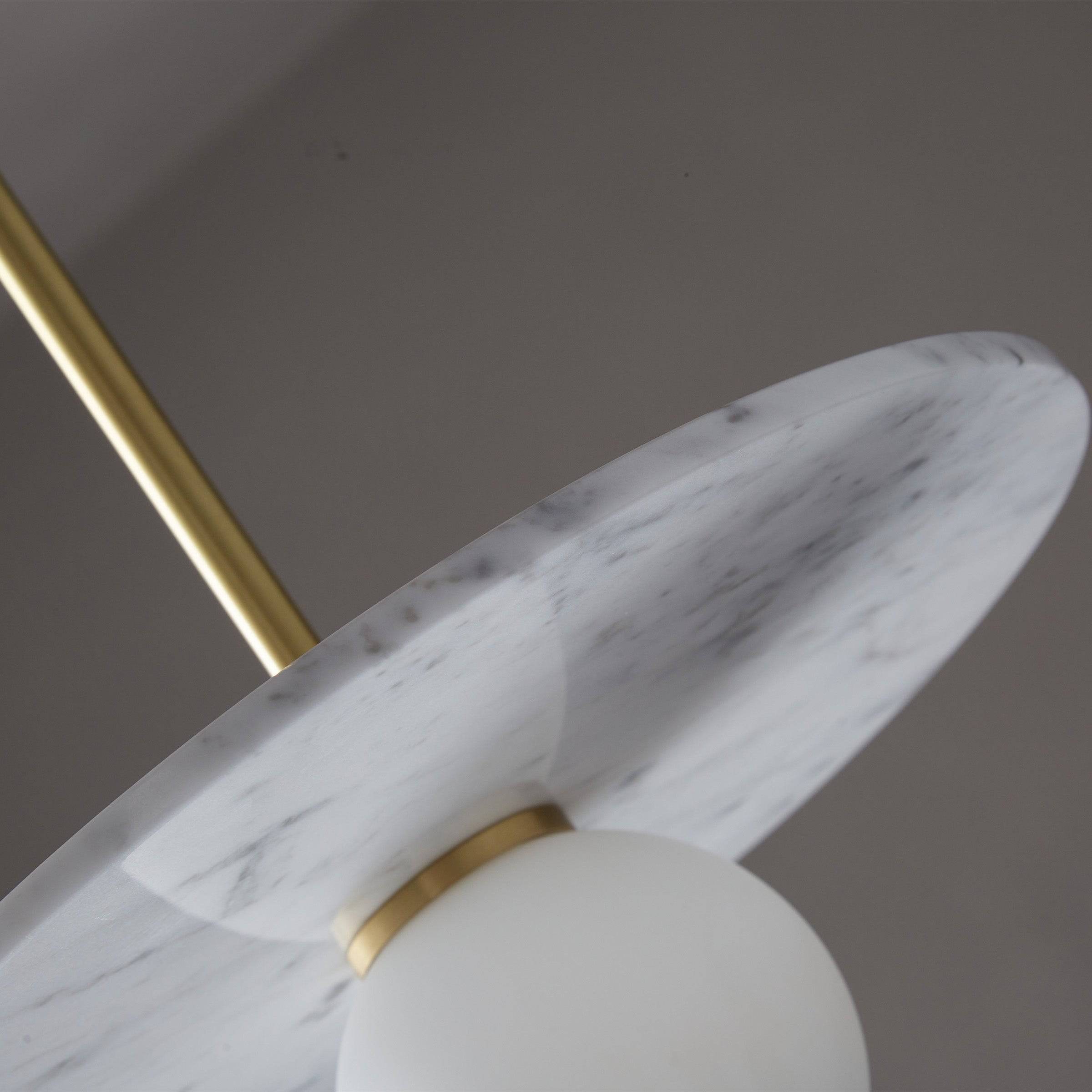 White Marble Pendant Lamp  7703S1-We -  Pendant Lamps - ebarza Furniture UAE | Shop Modern Furniture in Abu Dhabi & Dubai - مفروشات ايبازرا في الامارات | تسوق اثاث عصري وديكورات مميزة في دبي وابوظبي