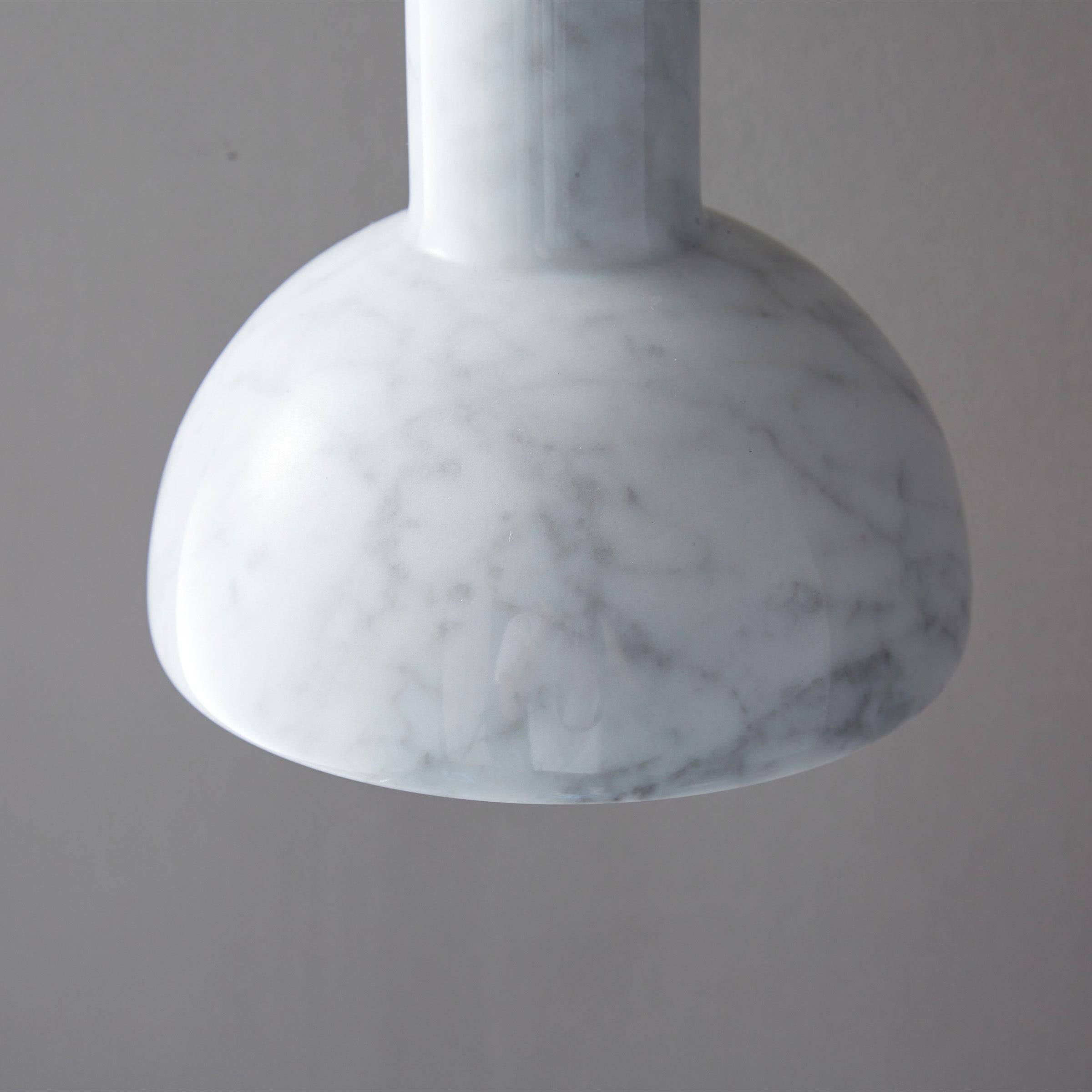 White Marble Pendant Lamp  7716-We -  Pendant Lamps - ebarza Furniture UAE | Shop Modern Furniture in Abu Dhabi & Dubai - مفروشات ايبازرا في الامارات | تسوق اثاث عصري وديكورات مميزة في دبي وابوظبي