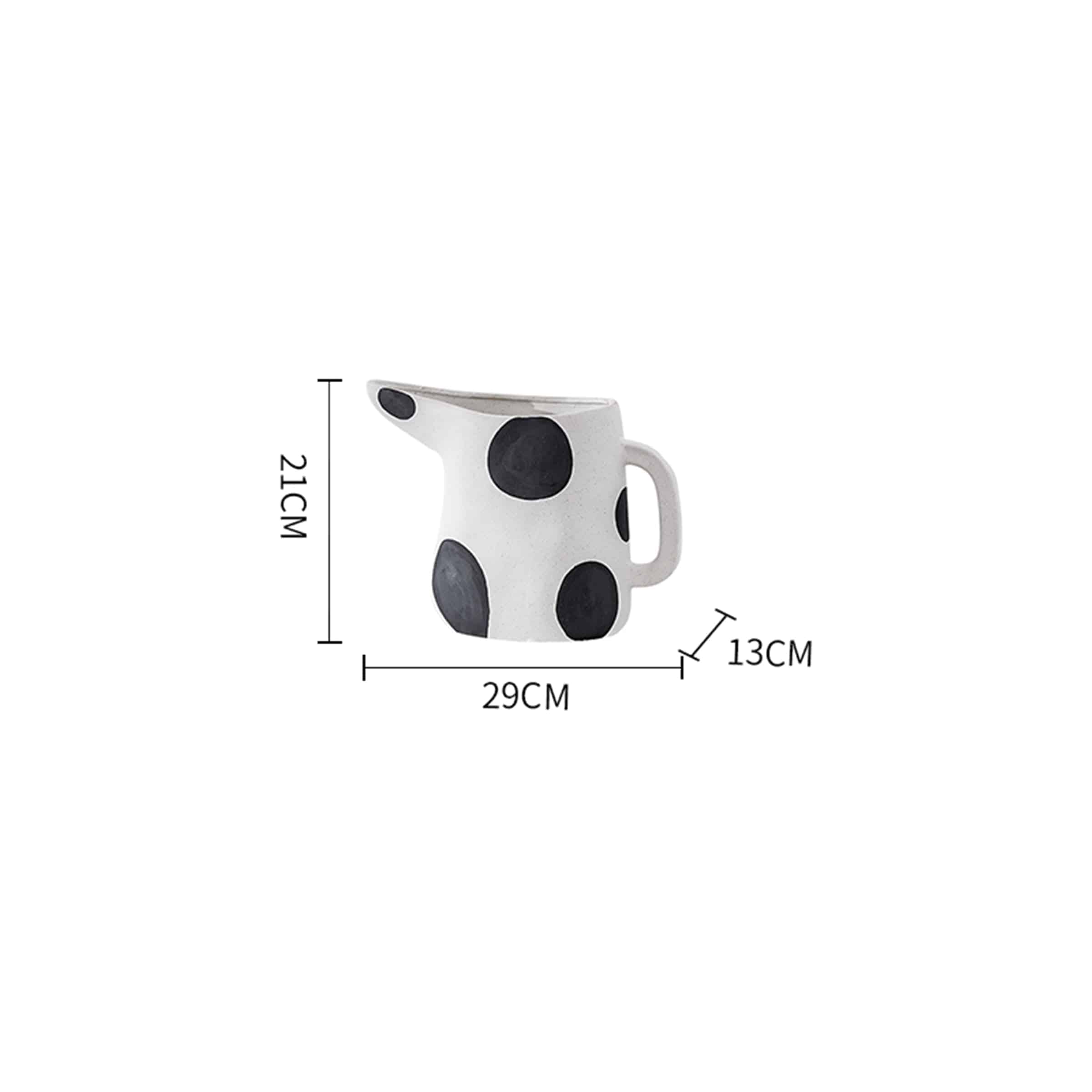 White Sand Geometric Vase- B Fa-D21091B -  Vases - ebarza Furniture UAE | Shop Modern Furniture in Abu Dhabi & Dubai - مفروشات ايبازرا في الامارات | تسوق اثاث عصري وديكورات مميزة في دبي وابوظبي