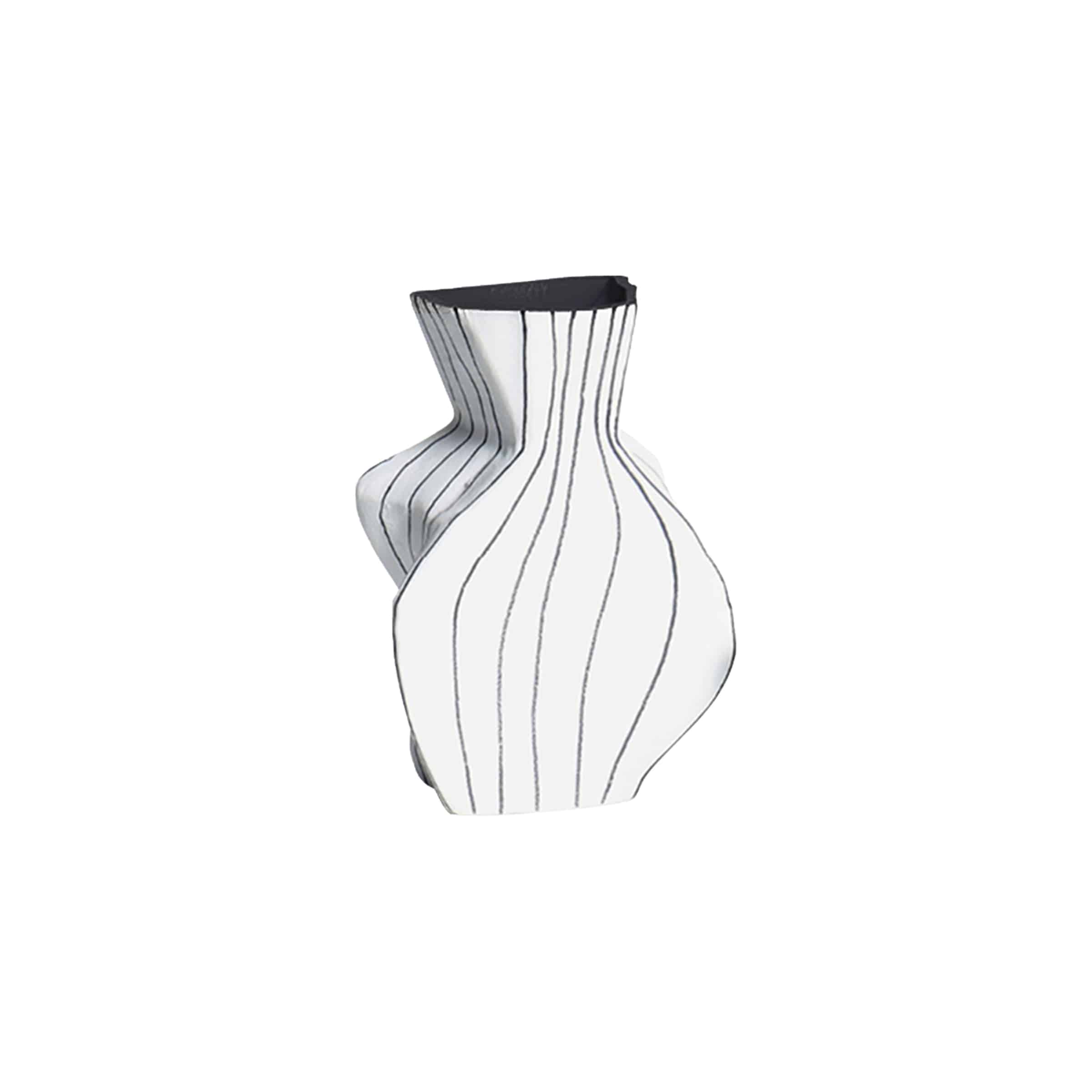 White Sand Hand-Painted Bottle-A Fa-D21110A -  Vases - ebarza Furniture UAE | Shop Modern Furniture in Abu Dhabi & Dubai - مفروشات ايبازرا في الامارات | تسوق اثاث عصري وديكورات مميزة في دبي وابوظبي