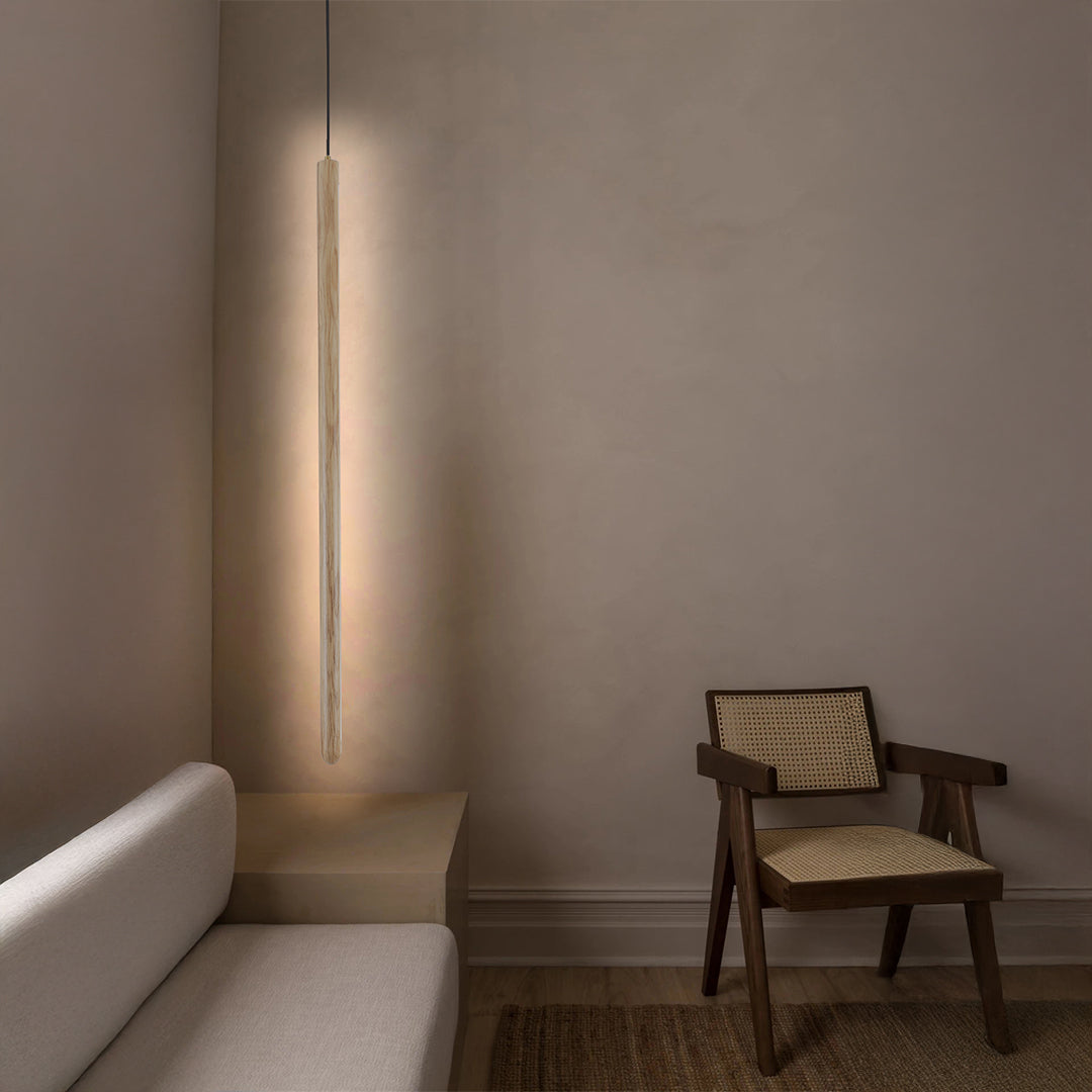 Wood Lustre  LED Linear Light Pendant Lamp - Ashwood MYCP-XTE-Ash -  Pendant Lamps - ebarza Furniture UAE | Shop Modern Furniture in Abu Dhabi & Dubai - مفروشات ايبازرا في الامارات | تسوق اثاث عصري وديكورات مميزة في دبي وابوظبي