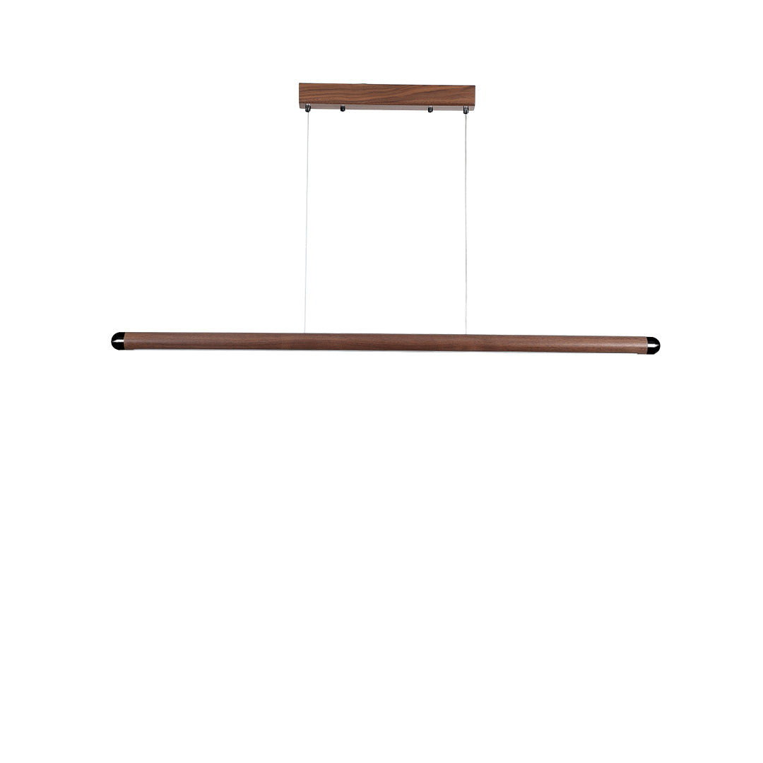 Woodland Charm LED Linear Light Pendant Lamp - Walnut MYCP-XTB-Walnut-2400 -  Pendant Lamps - ebarza Furniture UAE | Shop Modern Furniture in Abu Dhabi & Dubai - مفروشات ايبازرا في الامارات | تسوق اثاث عصري وديكورات مميزة في دبي وابوظبي