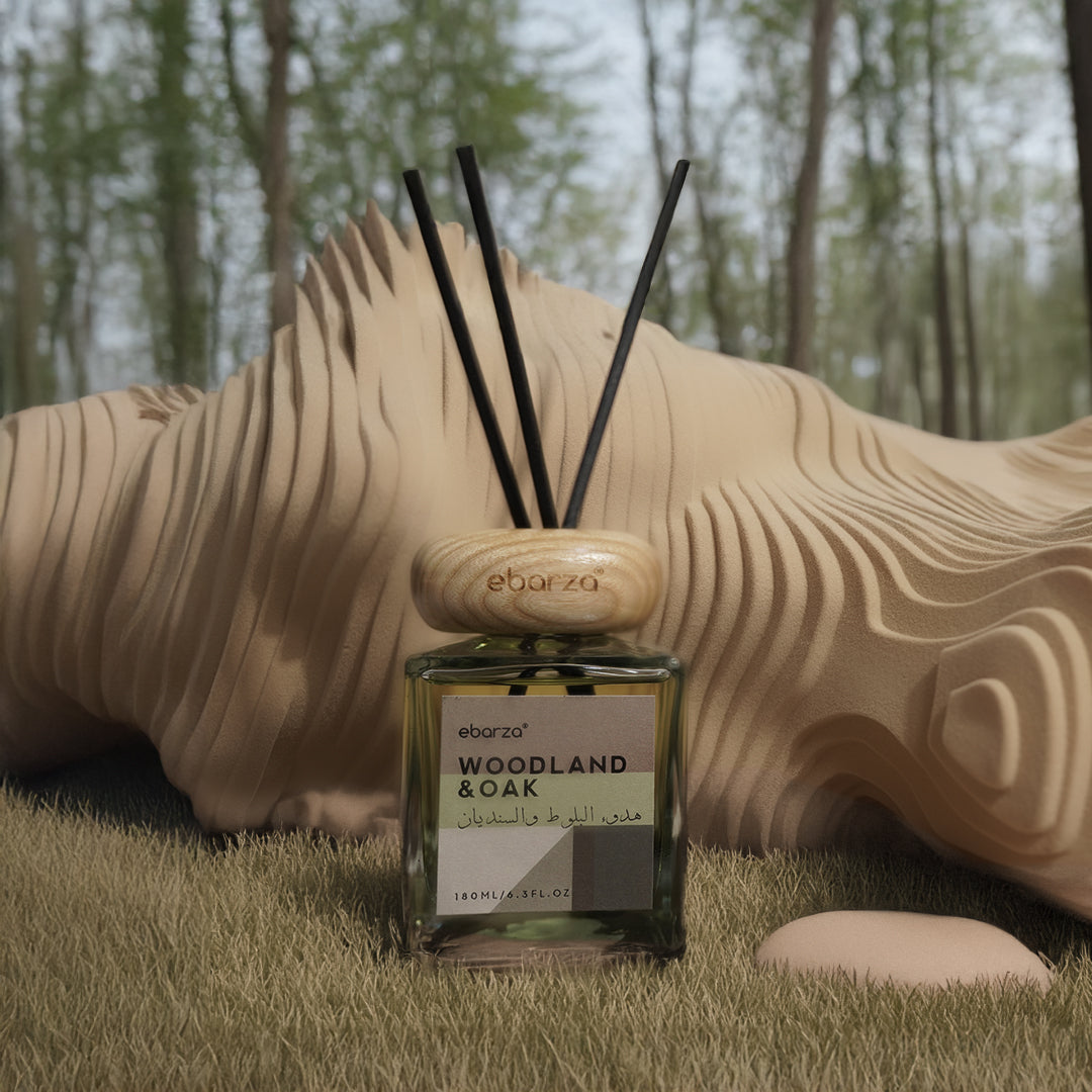 WOODLAND & OAK - Stylish 180g [ Sticks Diffuser ] ebarza vipes MS.QN2208 -  Stick Diffusers - ebarza Furniture UAE | Shop Modern Furniture in Abu Dhabi & Dubai - مفروشات ايبازرا في الامارات | تسوق اثاث عصري وديكورات مميزة في دبي وابوظبي