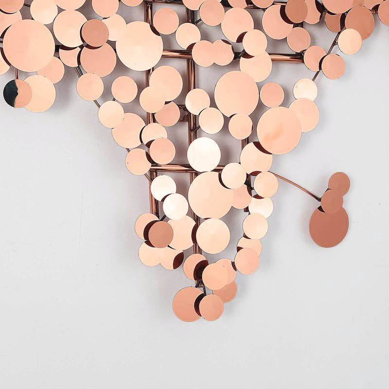 World Map Handcrafted Stainless Steel Artwork Z08025-Rg -  Artwork - ebarza Furniture UAE | Shop Modern Furniture in Abu Dhabi & Dubai - مفروشات ايبازرا في الامارات | تسوق اثاث عصري وديكورات مميزة في دبي وابوظبي