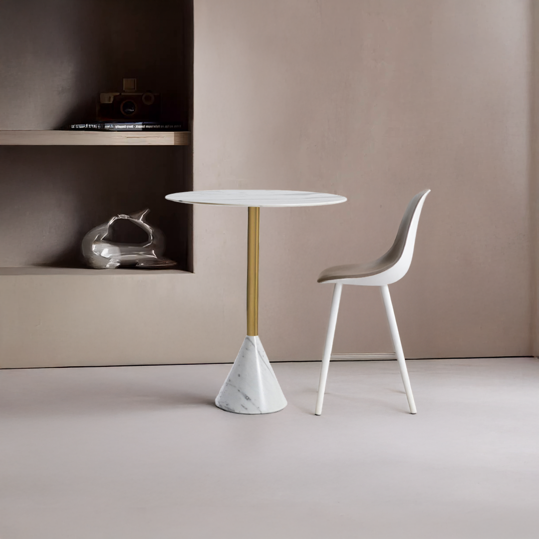 Display Item - Madrid Natural Marble Bar Table St8644-60B-We Nakheel -  DISPLAY ITEM - ebarza Furniture UAE | Shop Modern Furniture in Abu Dhabi & Dubai - مفروشات ايبازرا في الامارات | تسوق اثاث عصري وديكورات مميزة في دبي وابوظبي