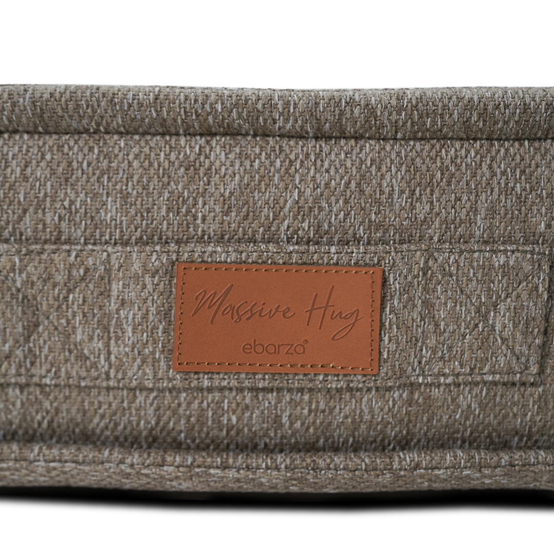 La Concha Pouf with Compressed Foam - 333-CF-Brown -  Poufs - ebarza Furniture UAE | Shop Modern Furniture in Abu Dhabi & Dubai - مفروشات ايبازرا في الامارات | تسوق اثاث عصري وديكورات مميزة في دبي وابوظبي