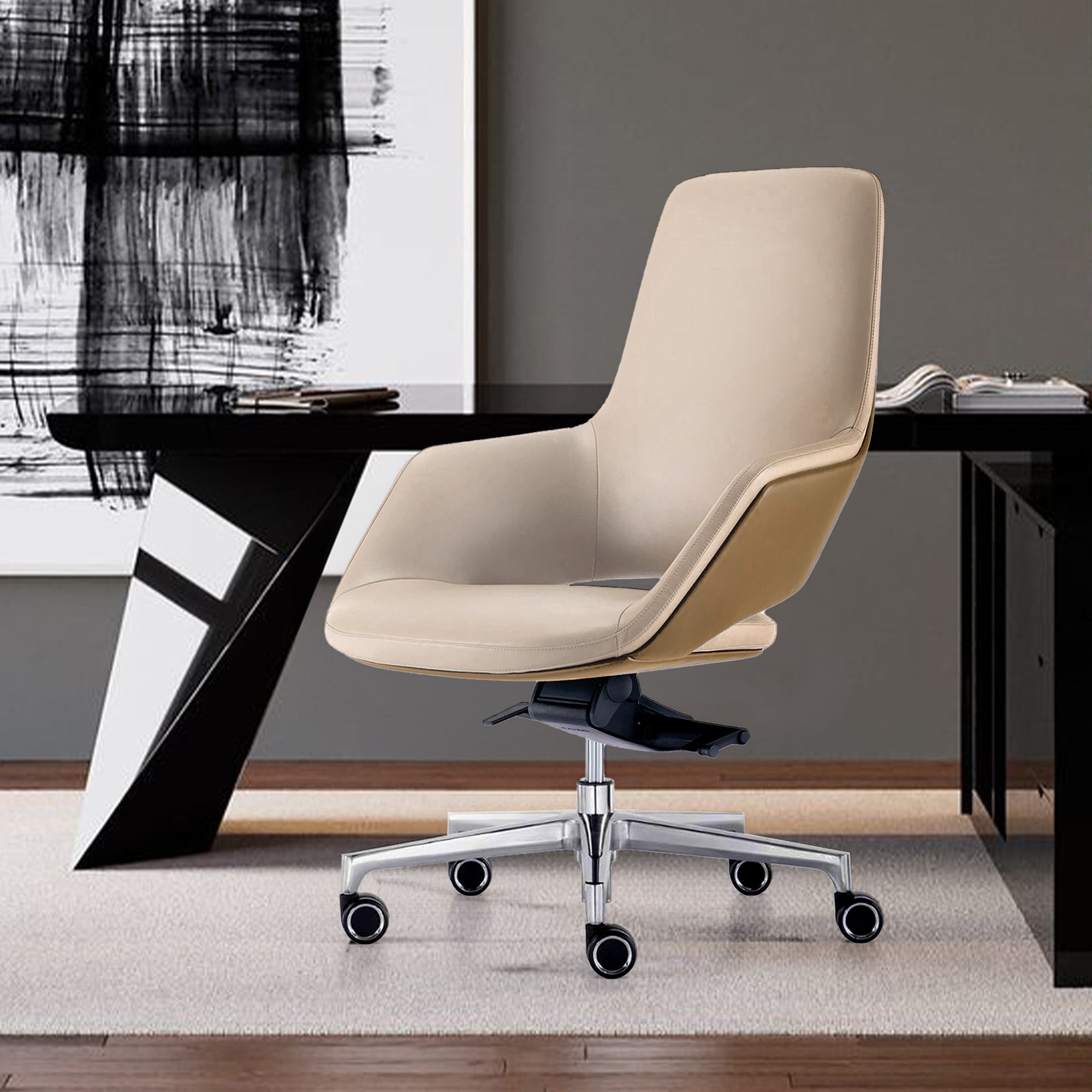 Office Chair with Wheels M15M -  Office Chairs | كرسي مكتب بعجلات - ebarza Furniture UAE | Shop Modern Furniture in Abu Dhabi & Dubai - مفروشات ايبازرا في الامارات | تسوق اثاث عصري وديكورات مميزة في دبي وابوظبي