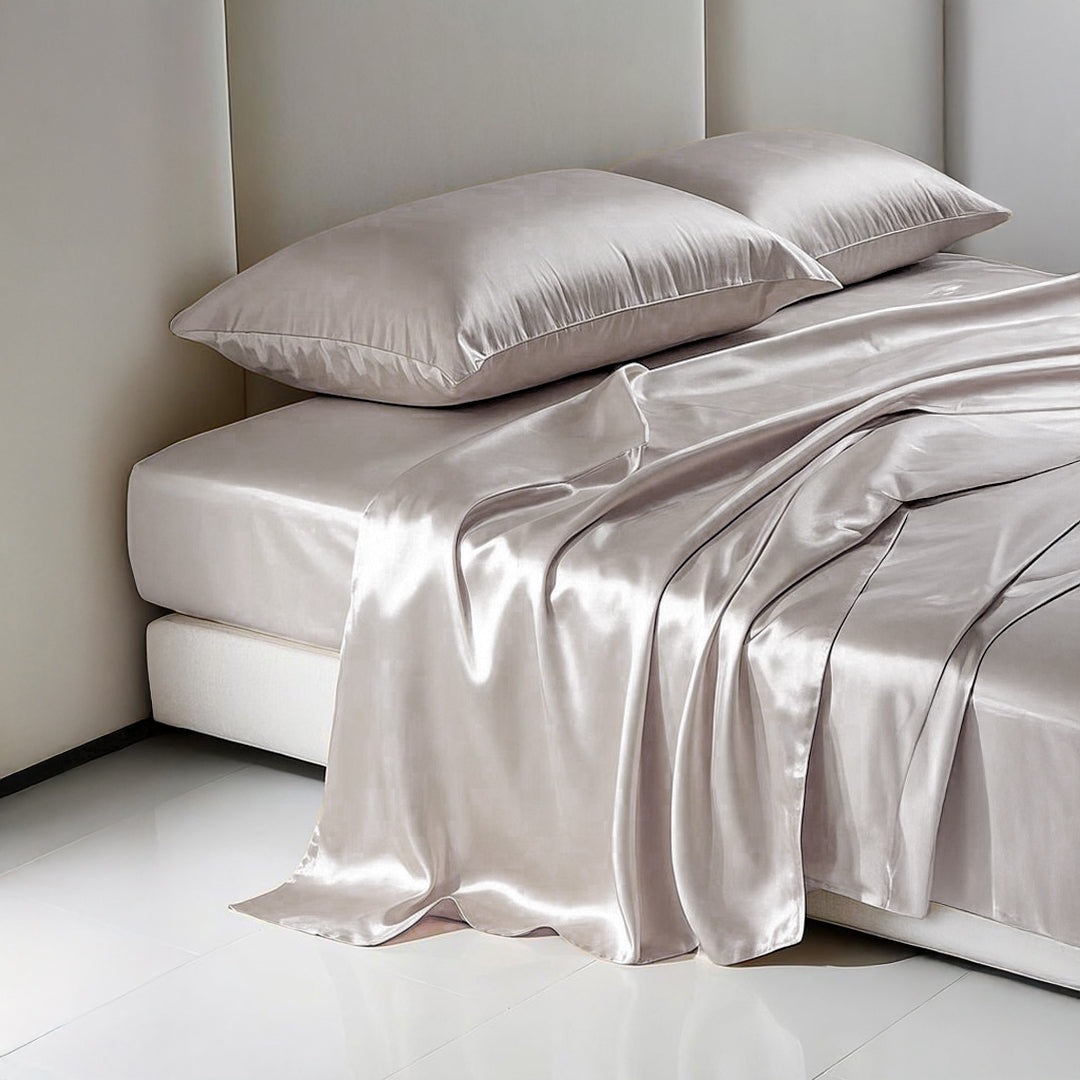 Sand Natural Bamboo Double Bedding Set  -  SRK 300TC -  Bedding - ebarza Furniture UAE | Shop Modern Furniture in Abu Dhabi & Dubai - مفروشات ايبازرا في الامارات | تسوق اثاث عصري وديكورات مميزة في دبي وابوظبي