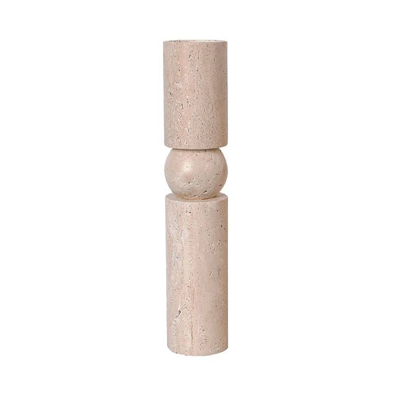 Yellow Stone Candle Holder-A Fb-T2011A -  Candle Holders - ebarza Furniture UAE | Shop Modern Furniture in Abu Dhabi & Dubai - مفروشات ايبازرا في الامارات | تسوق اثاث عصري وديكورات مميزة في دبي وابوظبي