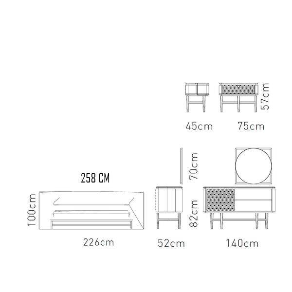 Display Item - Zen Bedstead Zen001-Bed-Nakheel -  DISPLAY ITEM - ebarza Furniture UAE | Shop Modern Furniture in Abu Dhabi & Dubai - مفروشات ايبازرا في الامارات | تسوق اثاث عصري وديكورات مميزة في دبي وابوظبي