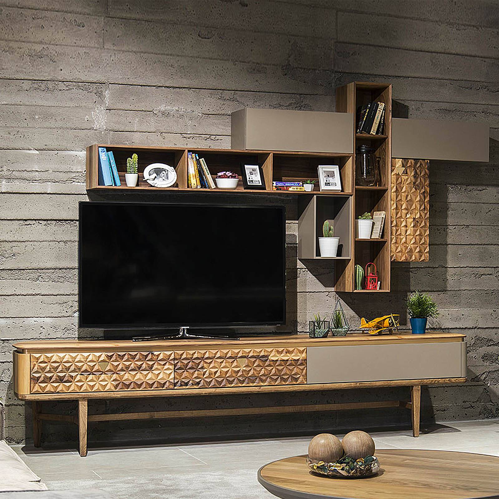 Zen Tv Unit Zen005 -  TV Units - ebarza Furniture UAE | Shop Modern Furniture in Abu Dhabi & Dubai - مفروشات ايبازرا في الامارات | تسوق اثاث عصري وديكورات مميزة في دبي وابوظبي