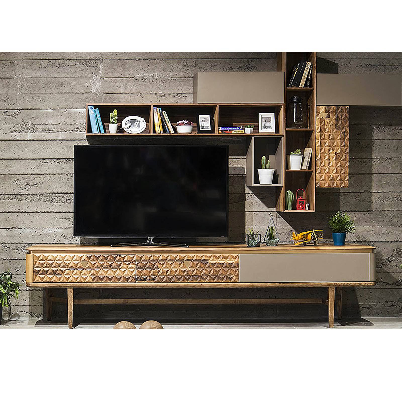 Zen Tv Unit Zen005 -  TV Units - ebarza Furniture UAE | Shop Modern Furniture in Abu Dhabi & Dubai - مفروشات ايبازرا في الامارات | تسوق اثاث عصري وديكورات مميزة في دبي وابوظبي