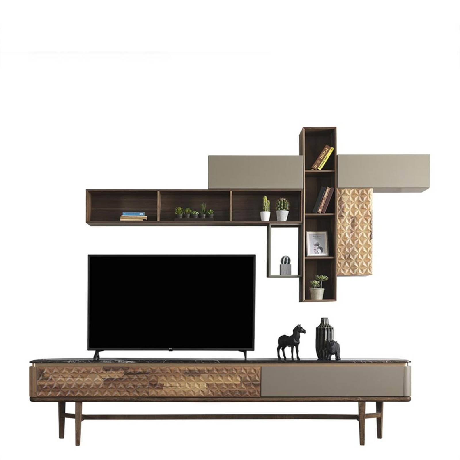 Zen Tv Unit Zen005 -  TV Units - ebarza Furniture UAE | Shop Modern Furniture in Abu Dhabi & Dubai - مفروشات ايبازرا في الامارات | تسوق اثاث عصري وديكورات مميزة في دبي وابوظبي