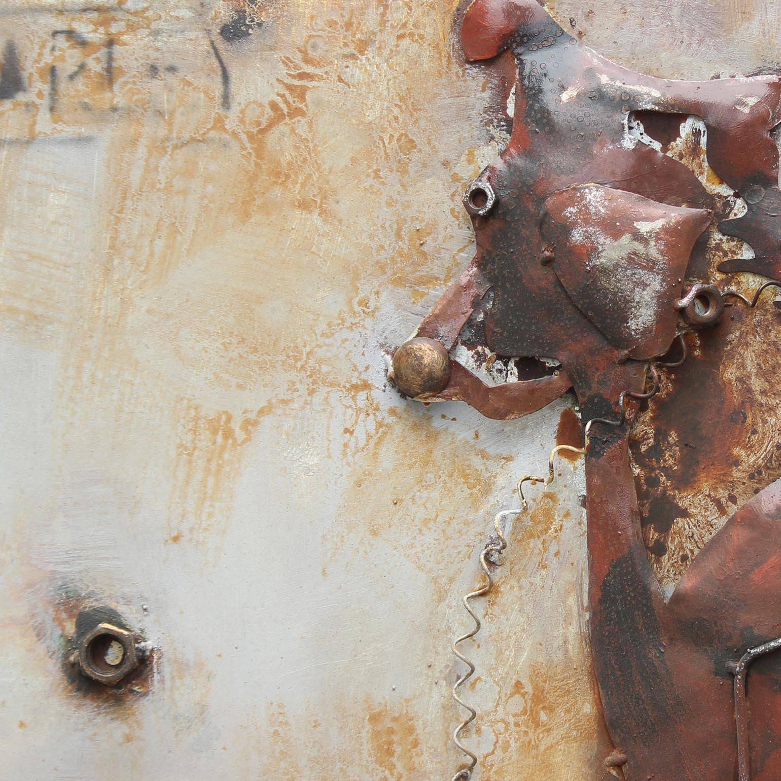 Zombie Dog Handcrafted Metal Art Painting 140X70 Cm Soap028 -  Paintings - ebarza Furniture UAE | Shop Modern Furniture in Abu Dhabi & Dubai - مفروشات ايبازرا في الامارات | تسوق اثاث عصري وديكورات مميزة في دبي وابوظبي