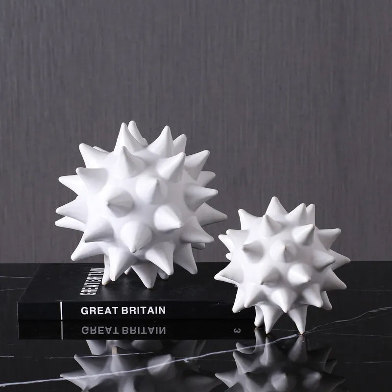 Sea Urchin Ball Ceramic Decorative Fa-D1925G -  Home Decor Figurines - ebarza Furniture UAE | Shop Modern Furniture in Abu Dhabi & Dubai - مفروشات ايبازرا في الامارات | تسوق اثاث عصري وديكورات مميزة في دبي وابوظبي