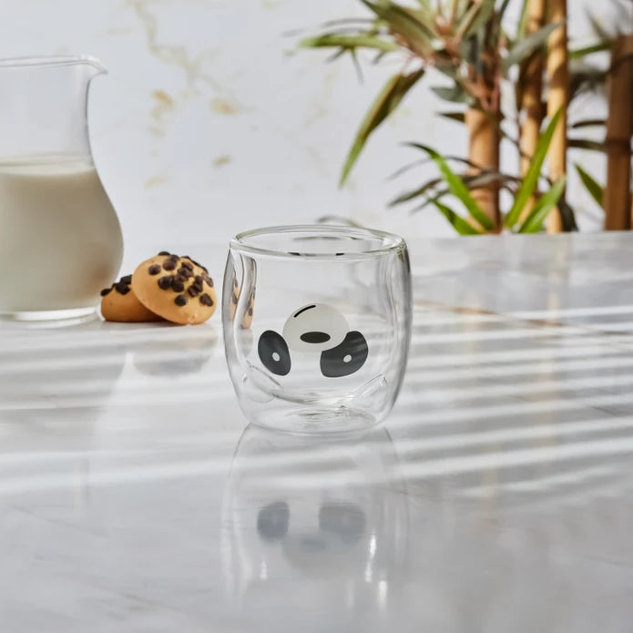 Karaca Pia Panda Water Glass 250 ml 153.03.08.2438 -  Drinkware - ebarza Furniture UAE | Shop Modern Furniture in Abu Dhabi & Dubai - مفروشات ايبازرا في الامارات | تسوق اثاث عصري وديكورات مميزة في دبي وابوظبي