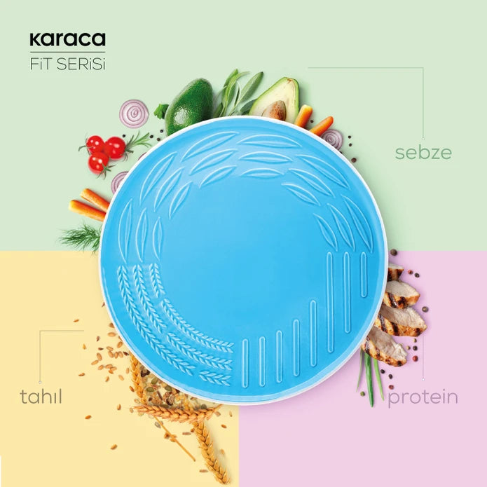 Karaca Fit 3-Piece Dinnerware Set for 1 Person 153.03.06.5580 -  Dinnerware Sets - ebarza Furniture UAE | Shop Modern Furniture in Abu Dhabi & Dubai - مفروشات ايبازرا في الامارات | تسوق اثاث عصري وديكورات مميزة في دبي وابوظبي