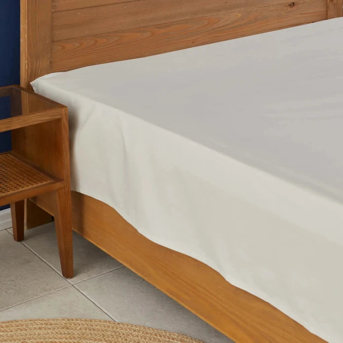 Karaca Nautica Home Beige 100% Cotton Double Bed Sheet 180.01.01.0545 -  Bed Sheets - ebarza Furniture UAE | Shop Modern Furniture in Abu Dhabi & Dubai - مفروشات ايبازرا في الامارات | تسوق اثاث عصري وديكورات مميزة في دبي وابوظبي