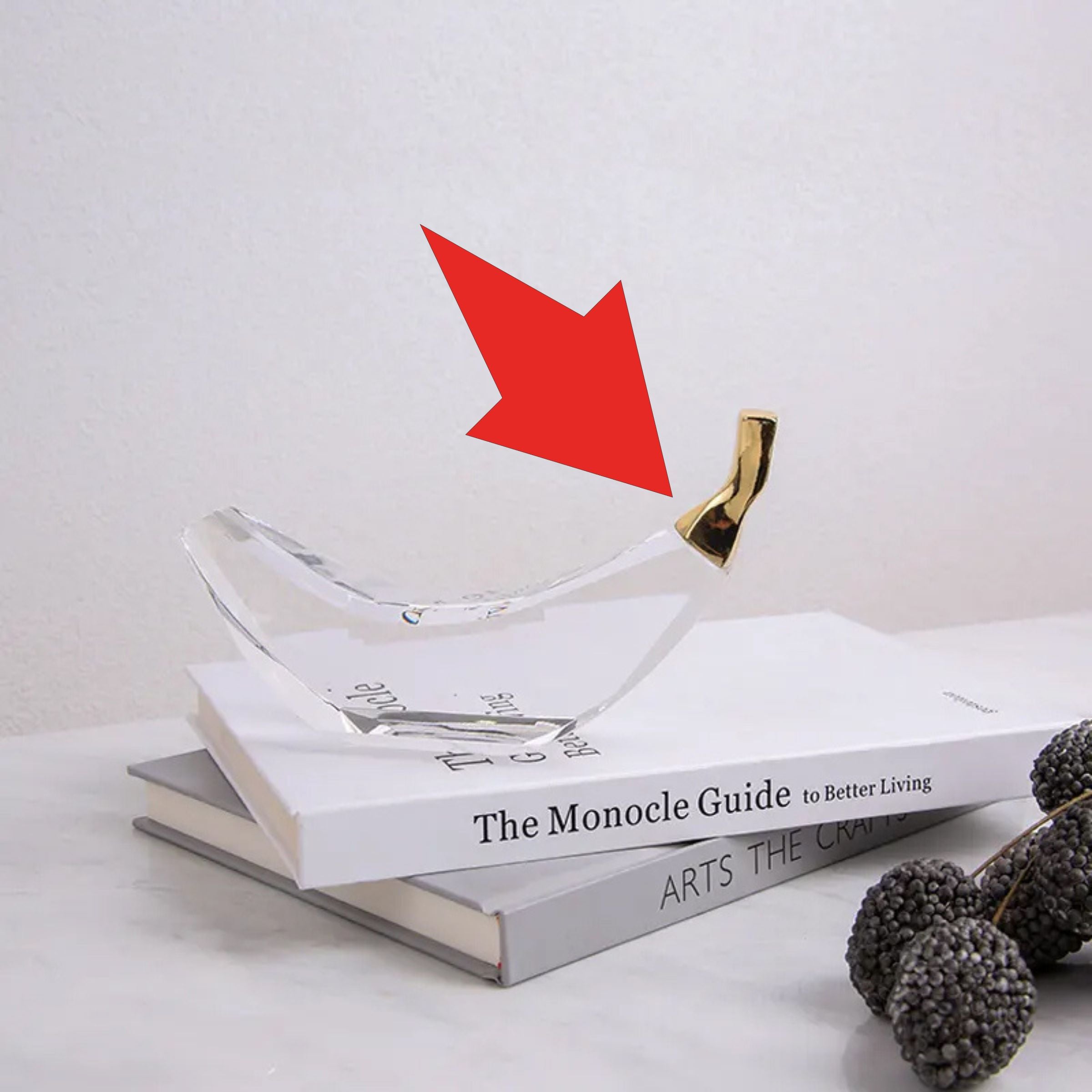 Banana Crystal Decoration Fb-Sj2002 -  Home Decor Figurines - ebarza Furniture UAE | Shop Modern Furniture in Abu Dhabi & Dubai - مفروشات ايبازرا في الامارات | تسوق اثاث عصري وديكورات مميزة في دبي وابوظبي