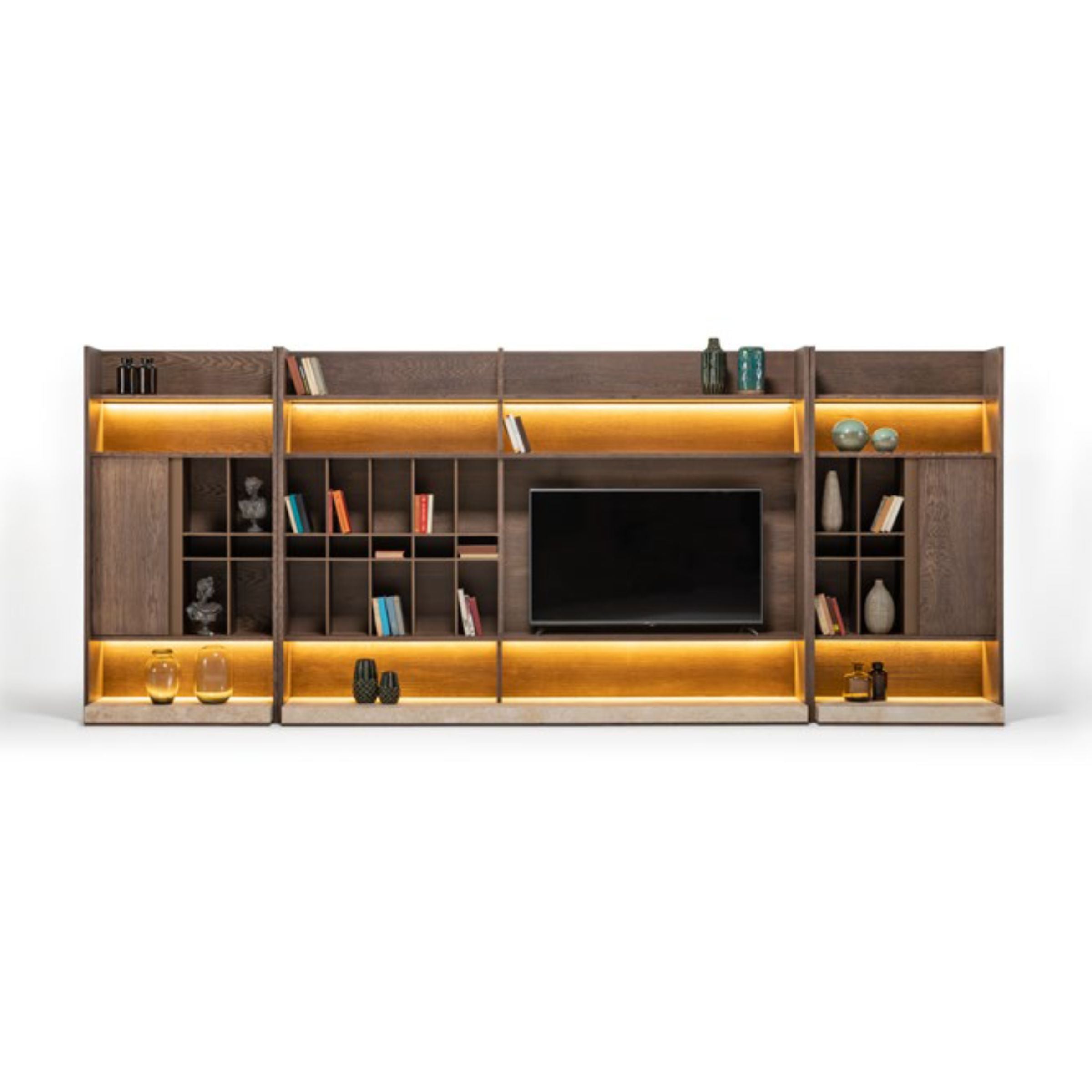 Edessa Wall Unit Left Bookshelf Block Edsa-Wall100R -  TV Units - ebarza Furniture UAE | Shop Modern Furniture in Abu Dhabi & Dubai - مفروشات ايبازرا في الامارات | تسوق اثاث عصري وديكورات مميزة في دبي وابوظبي