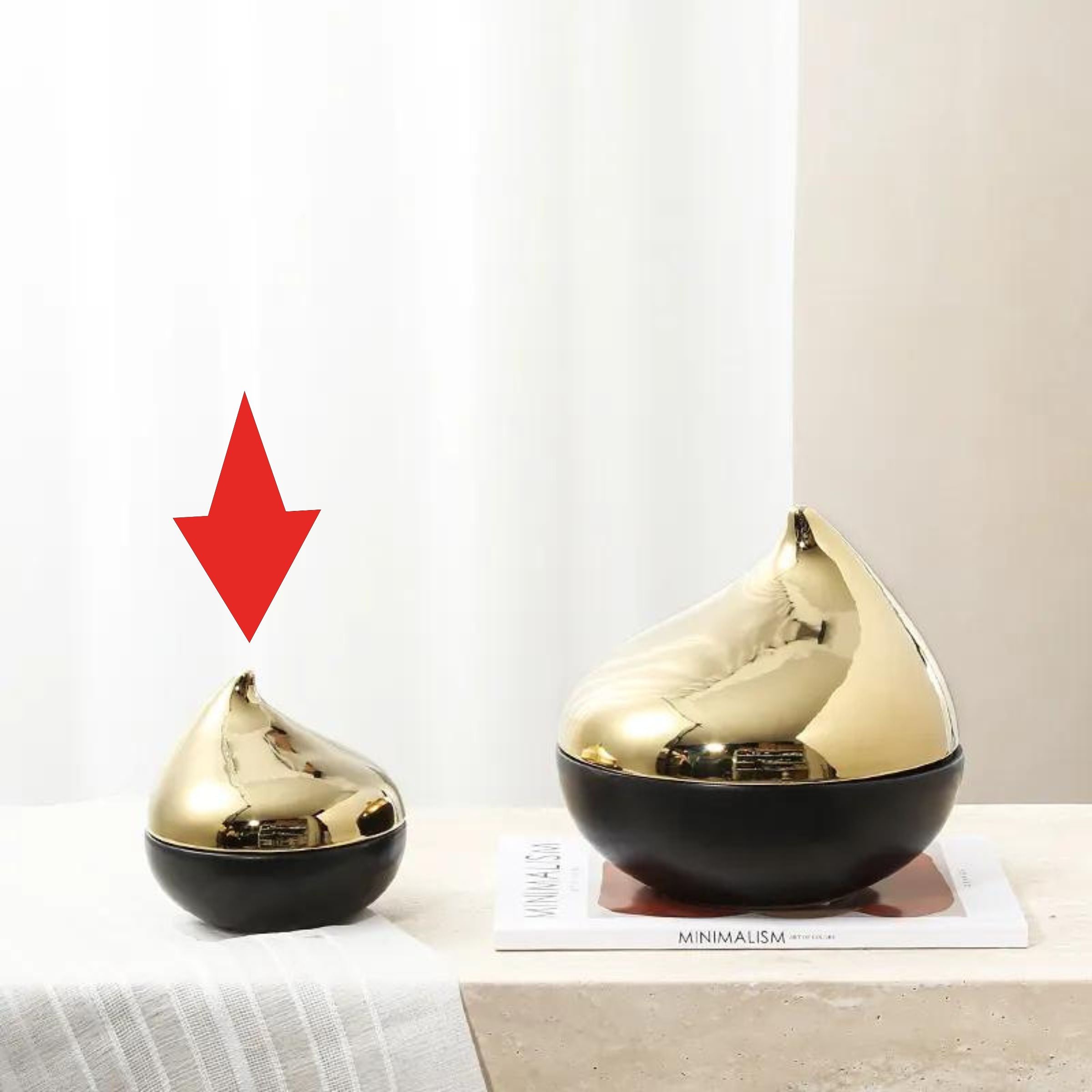 Gold Bird Decoration Jar-B Fa-D21074B -  Vases - ebarza Furniture UAE | Shop Modern Furniture in Abu Dhabi & Dubai - مفروشات ايبازرا في الامارات | تسوق اثاث عصري وديكورات مميزة في دبي وابوظبي