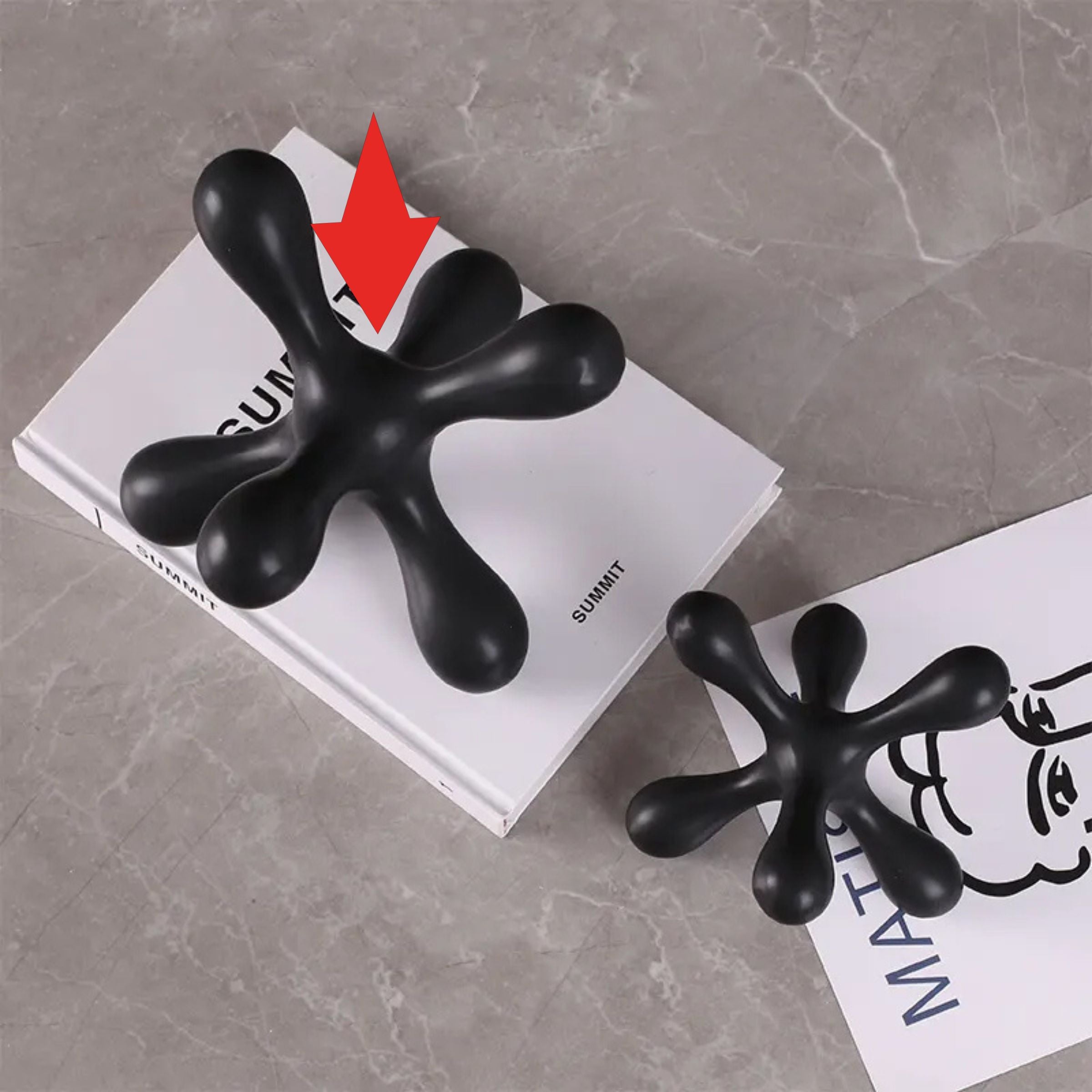Black Hexagonal Ceramic Decoration -A G  Fa-D2020A -  Home Decor Figurines - ebarza Furniture UAE | Shop Modern Furniture in Abu Dhabi & Dubai - مفروشات ايبازرا في الامارات | تسوق اثاث عصري وديكورات مميزة في دبي وابوظبي