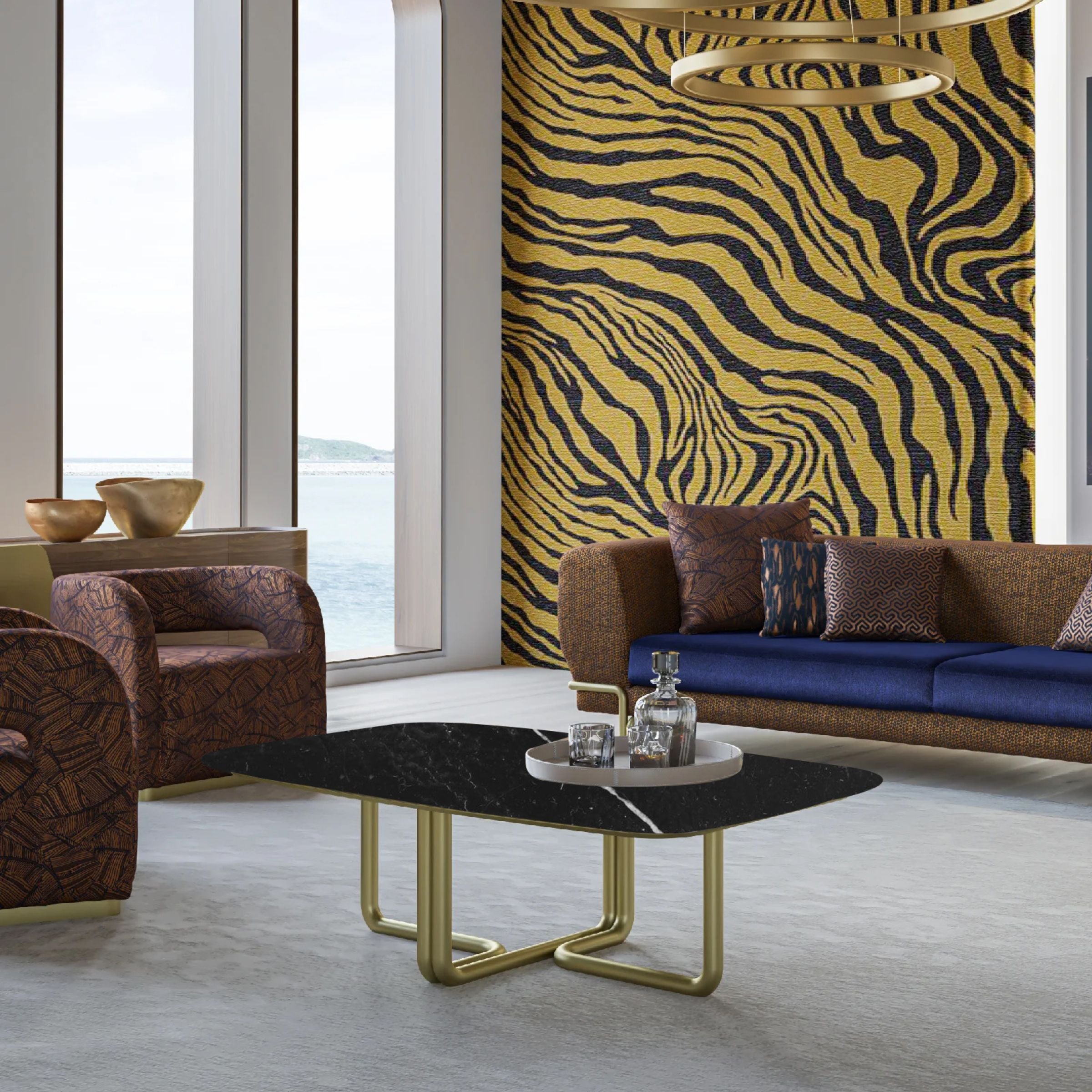 Giallo Center Table Giloct-049-Black -  Coffee Tables - ebarza Furniture UAE | Shop Modern Furniture in Abu Dhabi & Dubai - مفروشات ايبازرا في الامارات | تسوق اثاث عصري وديكورات مميزة في دبي وابوظبي