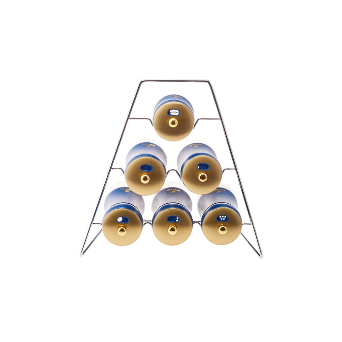 Karaca Blue Berry 7 Piece Triangle Spice Set 153.03.06.8991 -  Spice Sets - ebarza Furniture UAE | Shop Modern Furniture in Abu Dhabi & Dubai - مفروشات ايبازرا في الامارات | تسوق اثاث عصري وديكورات مميزة في دبي وابوظبي