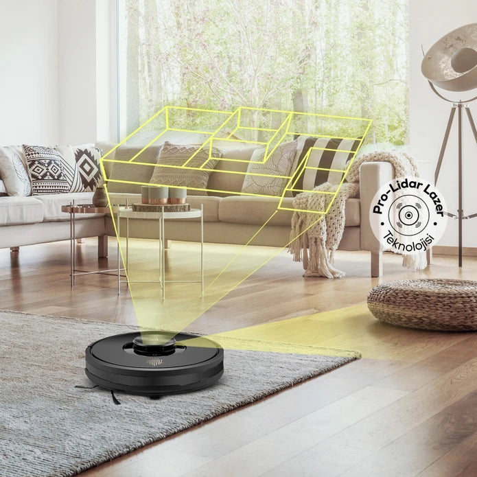 Karaca Vantuz Off-Road Rs007 2 In 1 Mop And Vacuum Robot Vacuum Cleaner 153.03.08.2891 -  Kitchen Appliances - ebarza Furniture UAE | Shop Modern Furniture in Abu Dhabi & Dubai - مفروشات ايبازرا في الامارات | تسوق اثاث عصري وديكورات مميزة في دبي وابوظبي