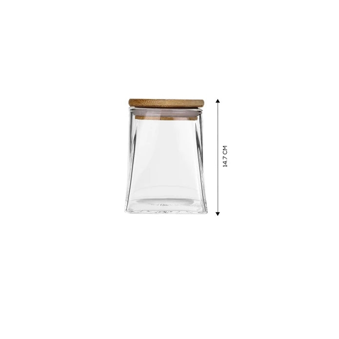 Karaca Pyramid 3 Piece Storage Container- Large 153.03.06.1970 -  Spice Sets - ebarza Furniture UAE | Shop Modern Furniture in Abu Dhabi & Dubai - مفروشات ايبازرا في الامارات | تسوق اثاث عصري وديكورات مميزة في دبي وابوظبي
