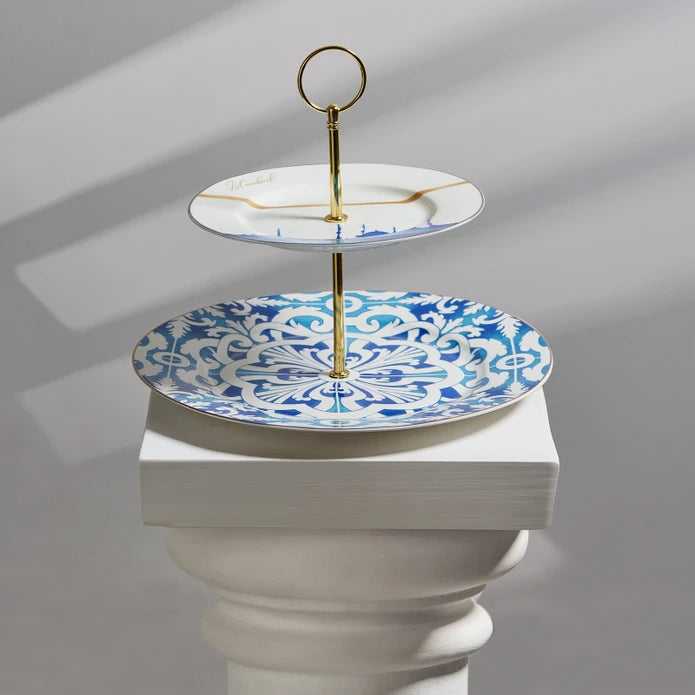 Karaca Istanbul Series Layered Cookie Holder 153.03.06.5013 -  Cookie Holders - ebarza Furniture UAE | Shop Modern Furniture in Abu Dhabi & Dubai - مفروشات ايبازرا في الامارات | تسوق اثاث عصري وديكورات مميزة في دبي وابوظبي