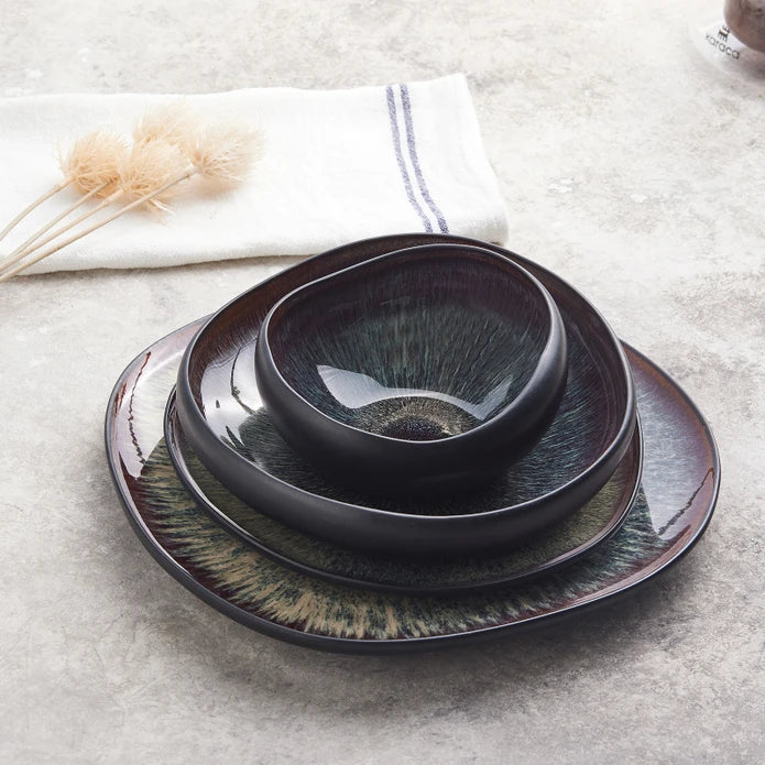 Karaca Galactic Black Bowl 153.03.06.7230 -  Bowls - ebarza Furniture UAE | Shop Modern Furniture in Abu Dhabi & Dubai - مفروشات ايبازرا في الامارات | تسوق اثاث عصري وديكورات مميزة في دبي وابوظبي