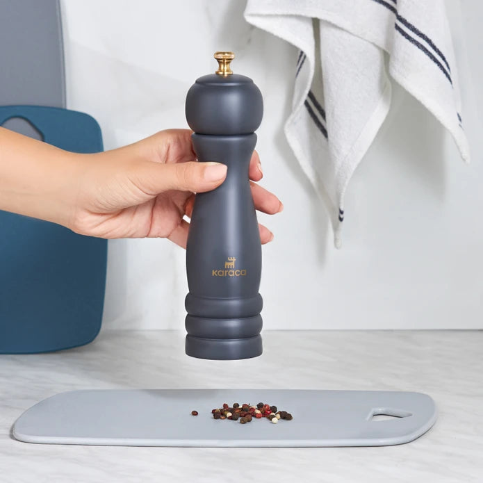 Karaca Thor Gray Spice Mill 22 Cm 153.03.06.8295 -  Spice Sets - ebarza Furniture UAE | Shop Modern Furniture in Abu Dhabi & Dubai - مفروشات ايبازرا في الامارات | تسوق اثاث عصري وديكورات مميزة في دبي وابوظبي