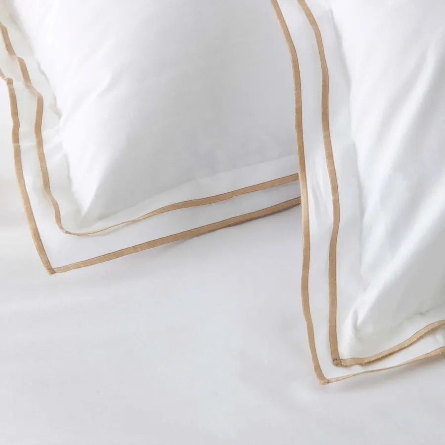 Karaca Home White Collection Victorie Beige Piccolo Percale Double Duvet Cover Set 200.20.01.0106 -  Bedding - ebarza Furniture UAE | Shop Modern Furniture in Abu Dhabi & Dubai - مفروشات ايبازرا في الامارات | تسوق اثاث عصري وديكورات مميزة في دبي وابوظبي