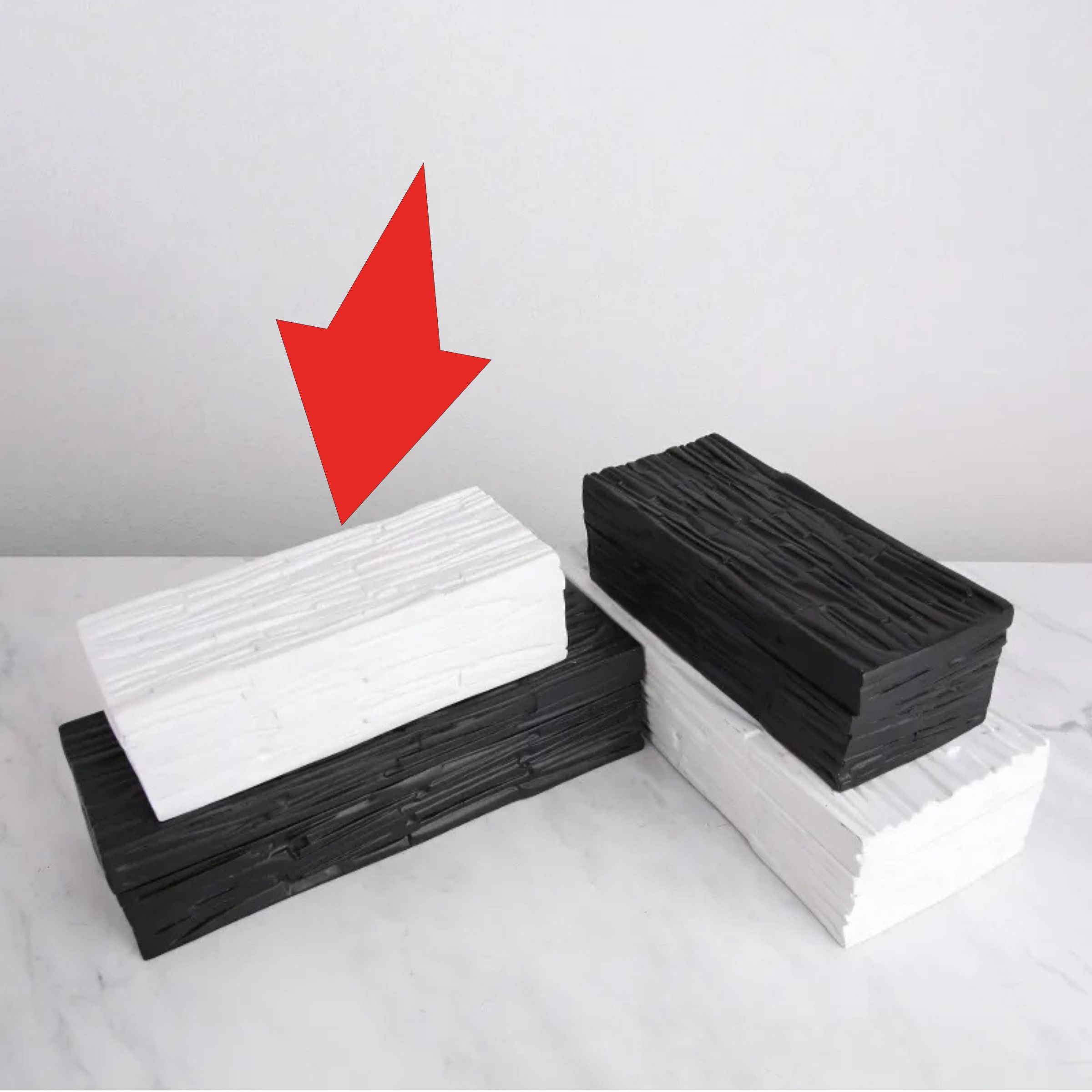 White Resin Decorative Box-B Fc-Sz2022B -  Decorative Boxes - ebarza Furniture UAE | Shop Modern Furniture in Abu Dhabi & Dubai - مفروشات ايبازرا في الامارات | تسوق اثاث عصري وديكورات مميزة في دبي وابوظبي