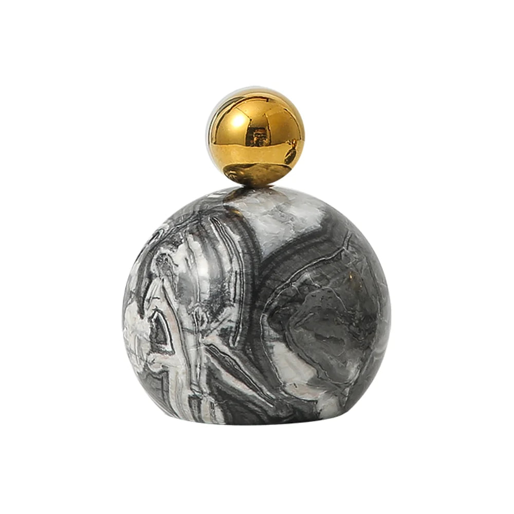 Marble & Stainless Steel Décor - A - Large Fb-T2204A -  Home Decor Figurines - ebarza Furniture UAE | Shop Modern Furniture in Abu Dhabi & Dubai - مفروشات ايبازرا في الامارات | تسوق اثاث عصري وديكورات مميزة في دبي وابوظبي