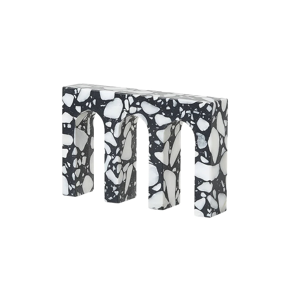 3 Arch Terrazzo Décor Fb-T2212A -  Home Decor Figurines - ebarza Furniture UAE | Shop Modern Furniture in Abu Dhabi & Dubai - مفروشات ايبازرا في الامارات | تسوق اثاث عصري وديكورات مميزة في دبي وابوظبي