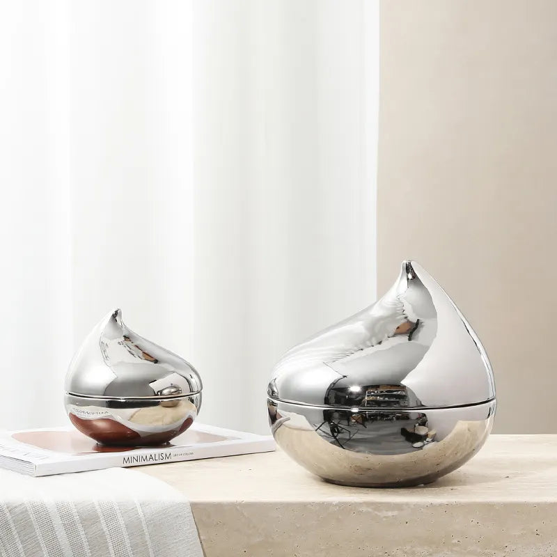 Gold Bird Decoration Jar-A Fa-D21074A -  Vases - ebarza Furniture UAE | Shop Modern Furniture in Abu Dhabi & Dubai - مفروشات ايبازرا في الامارات | تسوق اثاث عصري وديكورات مميزة في دبي وابوظبي