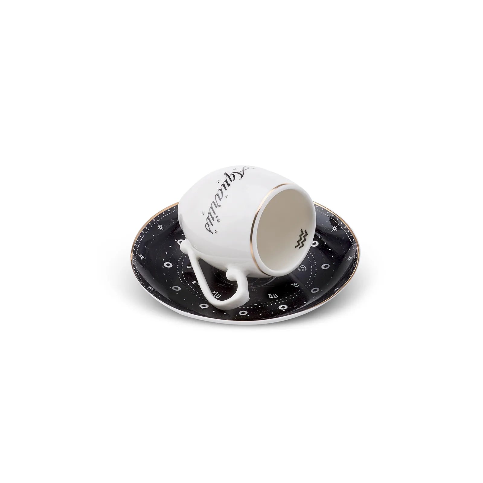 Karaca Aquarius Sign Coffee Cup 90 Ml 153.03.06.6898 -  Coffee Sets - ebarza Furniture UAE | Shop Modern Furniture in Abu Dhabi & Dubai - مفروشات ايبازرا في الامارات | تسوق اثاث عصري وديكورات مميزة في دبي وابوظبي