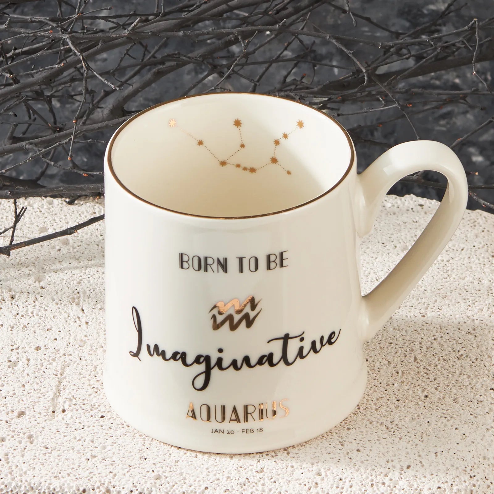 Karaca Aquarius Zodiac Trophy 153.03.06.5926 -  Mugs - ebarza Furniture UAE | Shop Modern Furniture in Abu Dhabi & Dubai - مفروشات ايبازرا في الامارات | تسوق اثاث عصري وديكورات مميزة في دبي وابوظبي