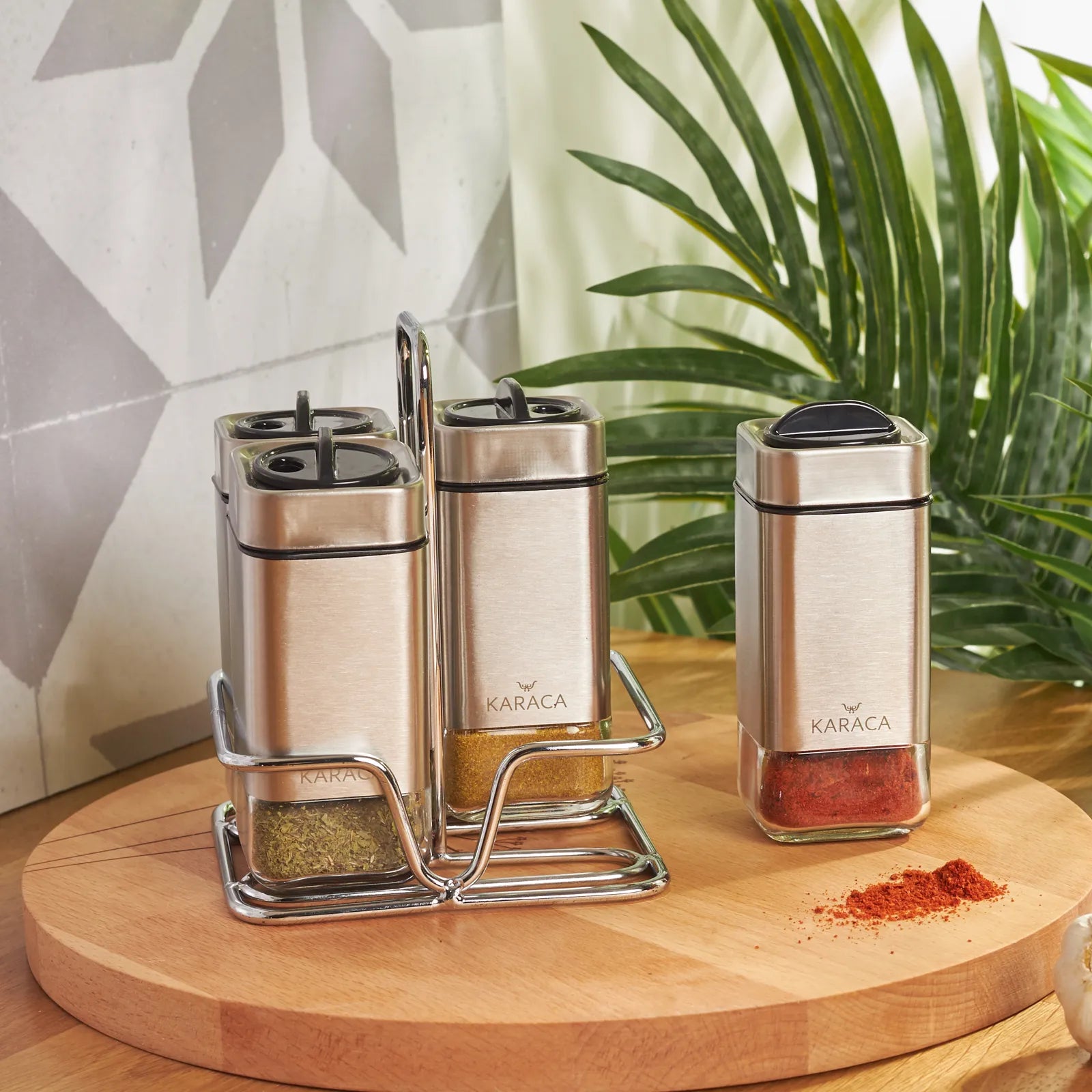 Karaca Avantgarde 5 Pieces Spice Set 153.03.06.5945 -  Spice Sets - ebarza Furniture UAE | Shop Modern Furniture in Abu Dhabi & Dubai - مفروشات ايبازرا في الامارات | تسوق اثاث عصري وديكورات مميزة في دبي وابوظبي
