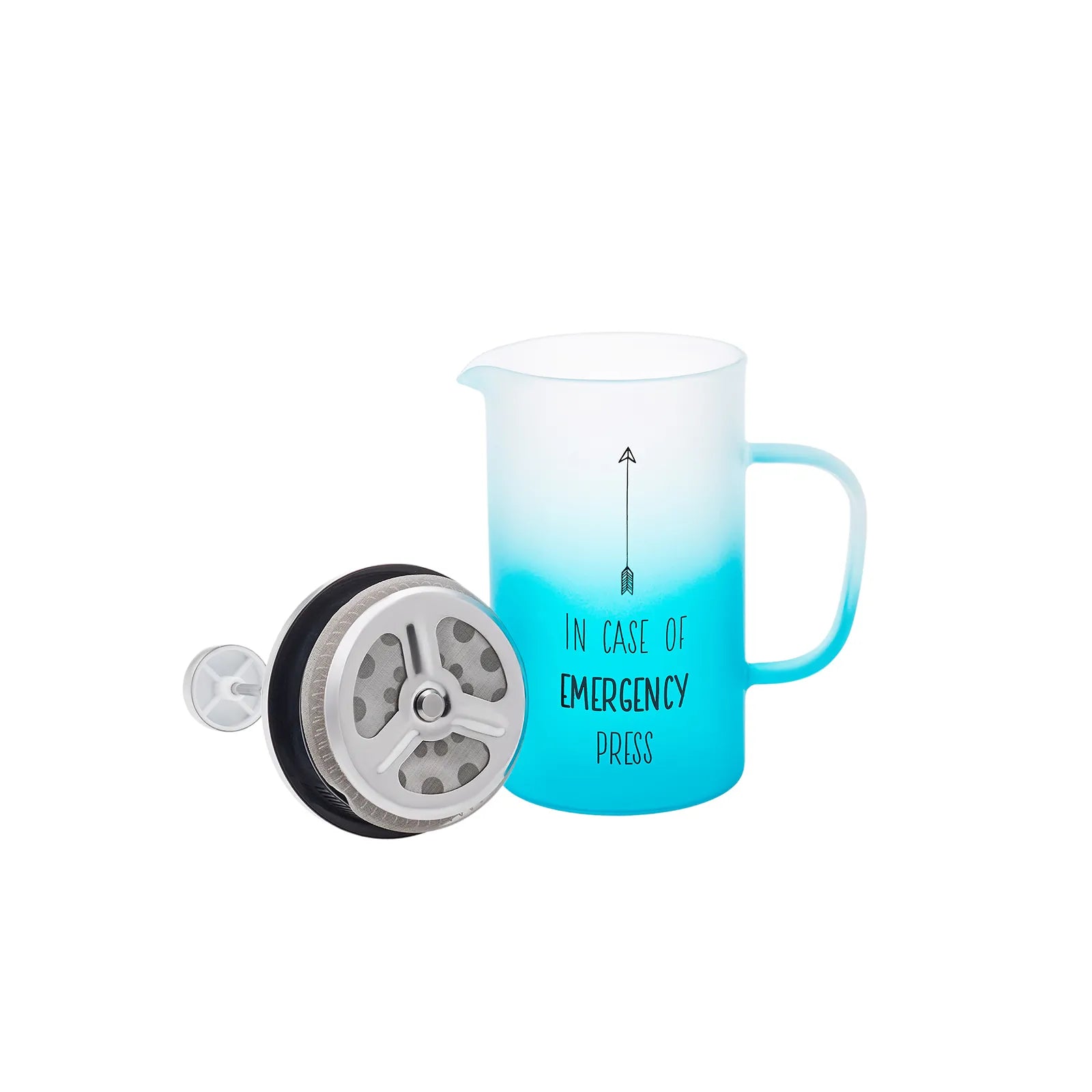 Karaca Emergency Frenchpress Blue 600 Ml 153.03.08.1776 -  Kitchen Appliances - ebarza Furniture UAE | Shop Modern Furniture in Abu Dhabi & Dubai - مفروشات ايبازرا في الامارات | تسوق اثاث عصري وديكورات مميزة في دبي وابوظبي