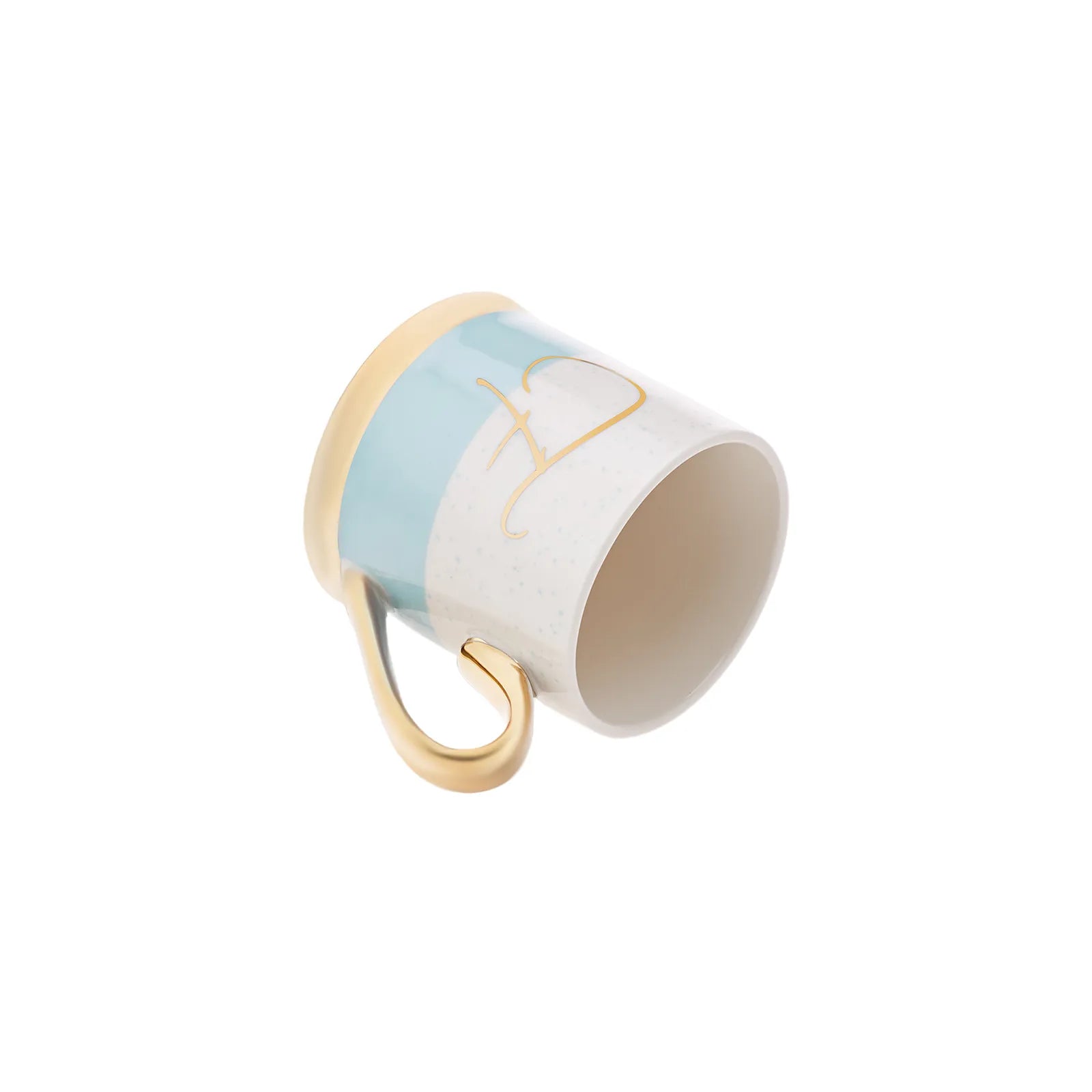 Karaca F Letter Mug 153.03.06.1613 -  Mugs - ebarza Furniture UAE | Shop Modern Furniture in Abu Dhabi & Dubai - مفروشات ايبازرا في الامارات | تسوق اثاث عصري وديكورات مميزة في دبي وابوظبي