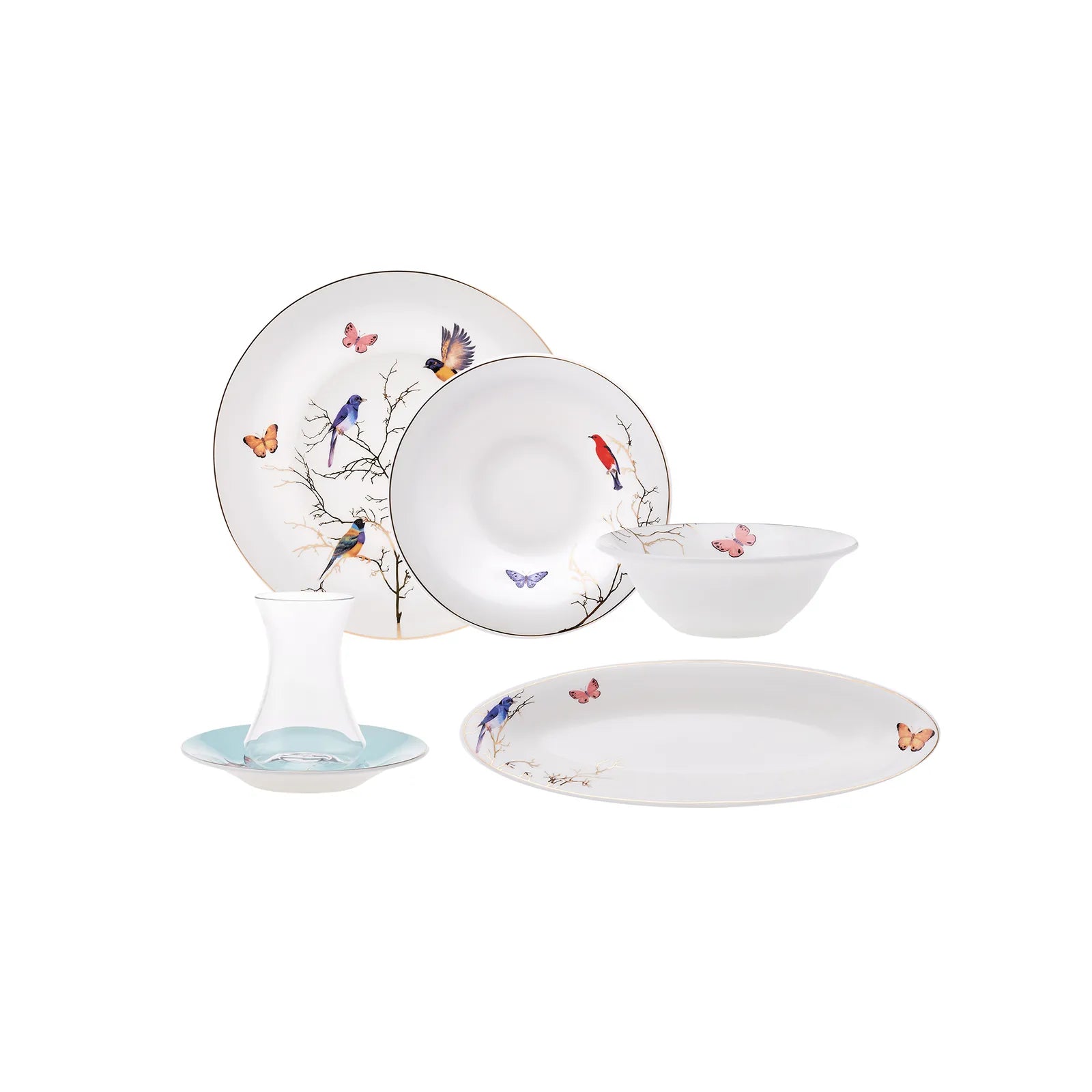 Karaca Fine Pearl New Grace Mint 26 Pieces 6 Person Breakfast Set 153.03.08.1134 -  Dinnerware Sets - ebarza Furniture UAE | Shop Modern Furniture in Abu Dhabi & Dubai - مفروشات ايبازرا في الامارات | تسوق اثاث عصري وديكورات مميزة في دبي وابوظبي