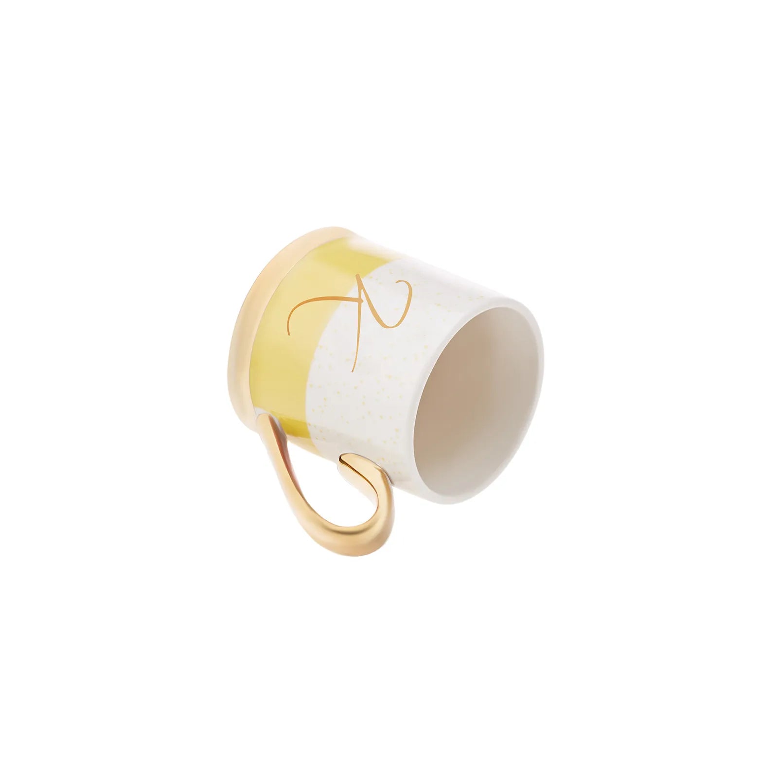 Karaca K Letter Mug 153.03.06.1618 -  Mugs - ebarza Furniture UAE | Shop Modern Furniture in Abu Dhabi & Dubai - مفروشات ايبازرا في الامارات | تسوق اثاث عصري وديكورات مميزة في دبي وابوظبي