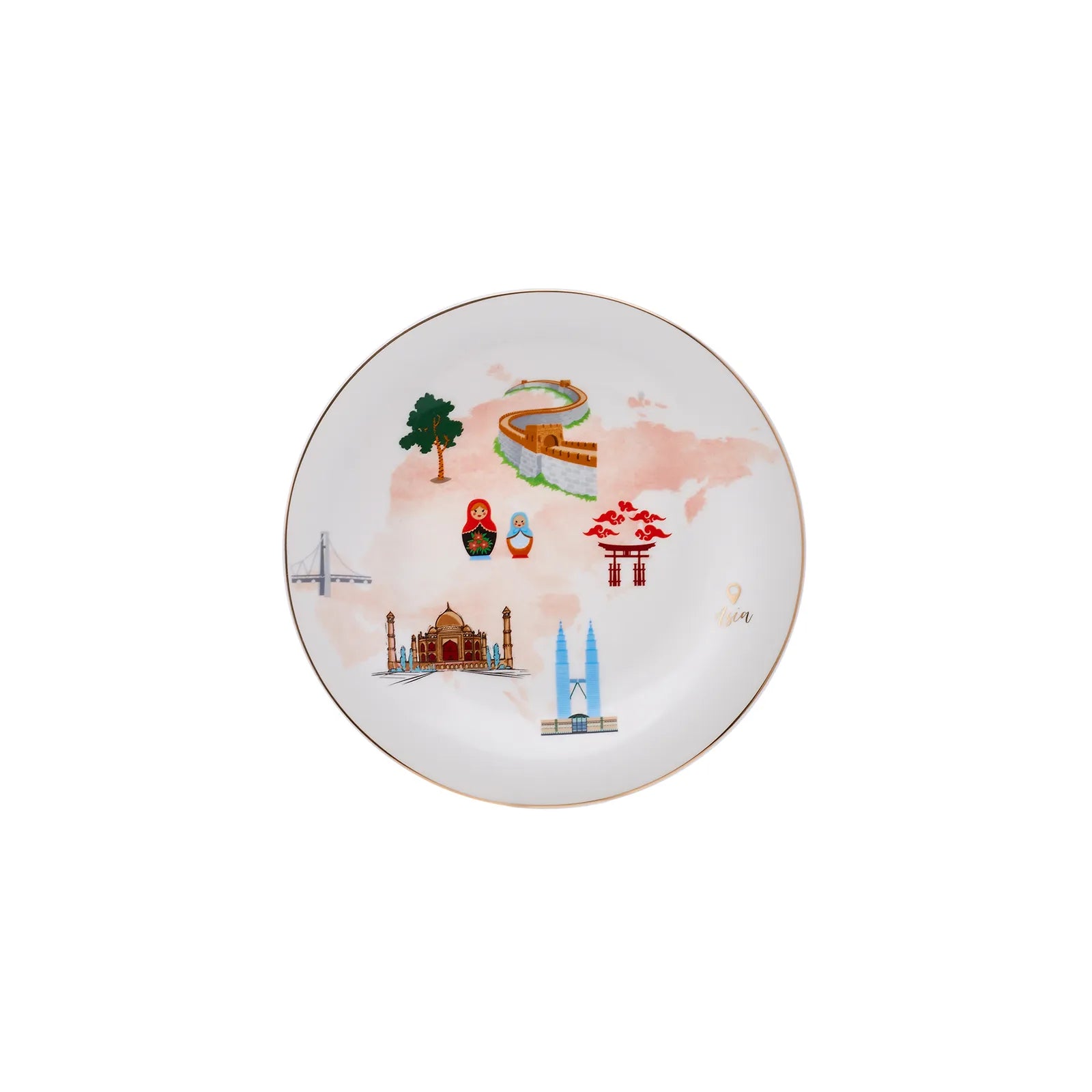 Karaca Map Fine Pearl 6 Piece Cake Set 153.03.06.6315 -  Cake Sets - ebarza Furniture UAE | Shop Modern Furniture in Abu Dhabi & Dubai - مفروشات ايبازرا في الامارات | تسوق اثاث عصري وديكورات مميزة في دبي وابوظبي
