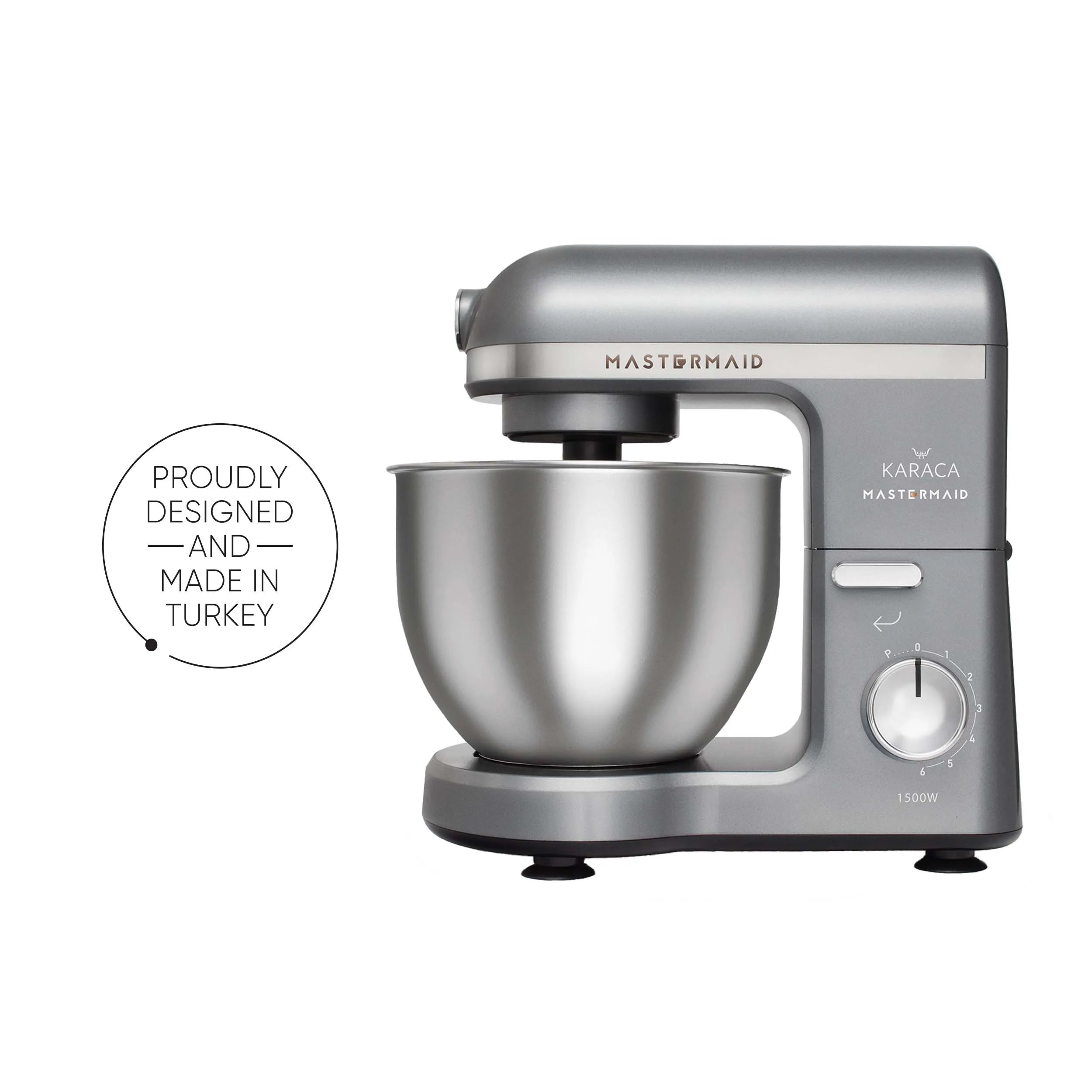 Karaca Mastermaid Chef Stand Mixer Galaxy Gray 1500W 5 Lt 153.03.06.6326 -  Kitchen Appliances - ebarza Furniture UAE | Shop Modern Furniture in Abu Dhabi & Dubai - مفروشات ايبازرا في الامارات | تسوق اثاث عصري وديكورات مميزة في دبي وابوظبي